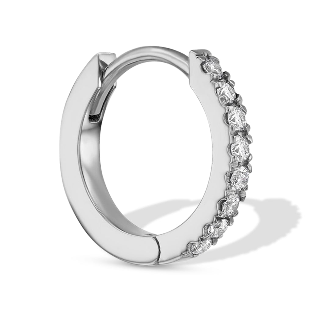 Diamond Huggie Earrings