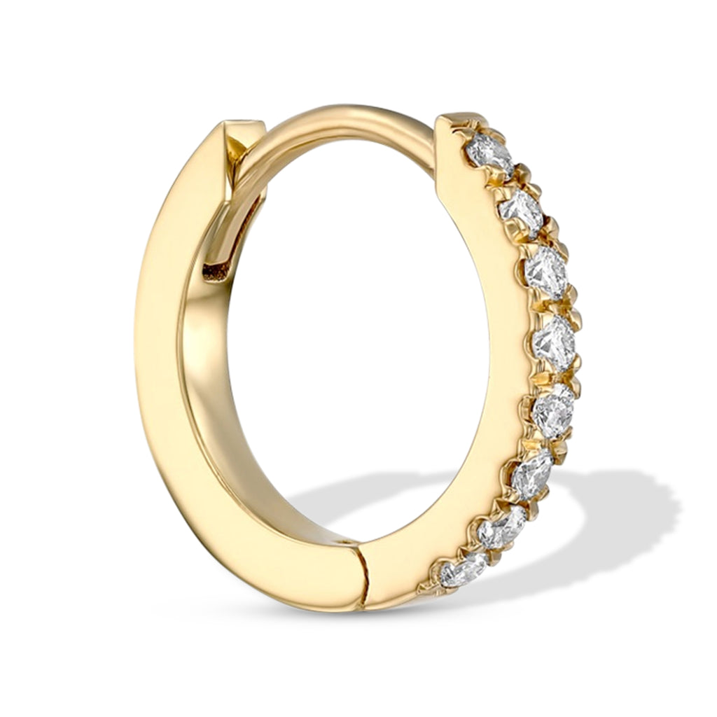 Diamond Huggie Earrings