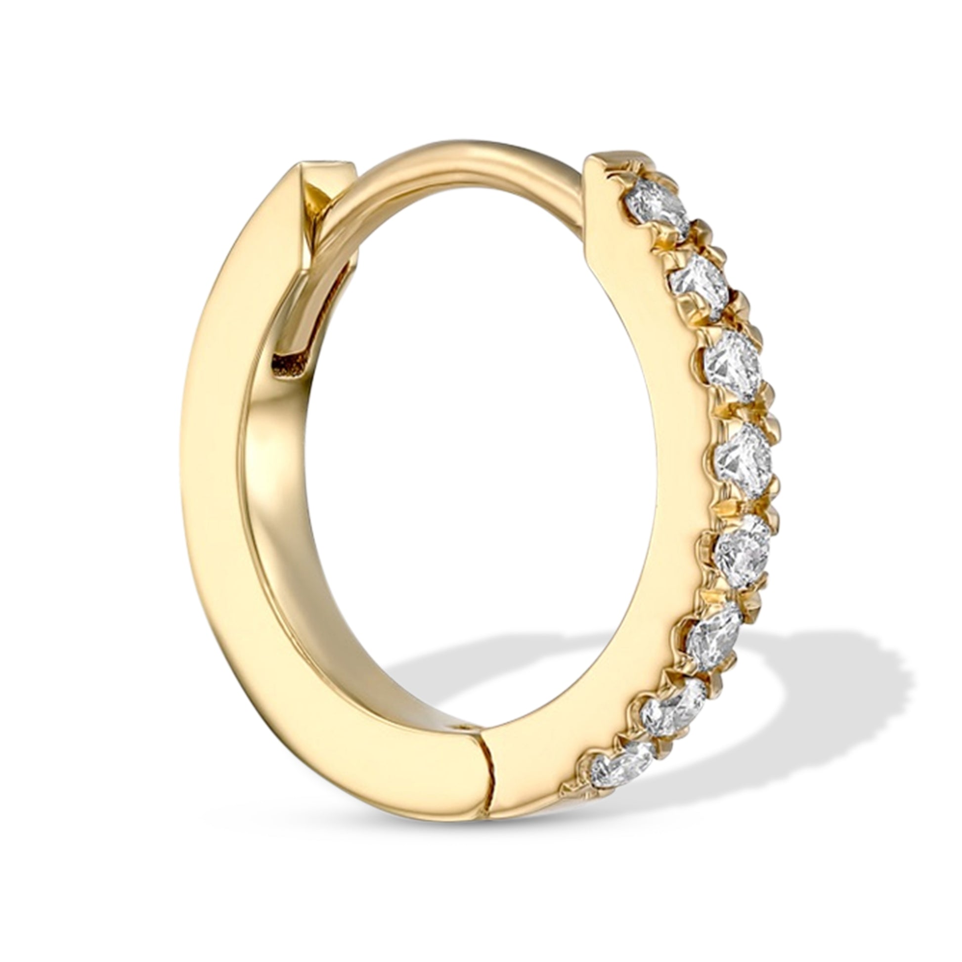 Diamond Huggie Earrings