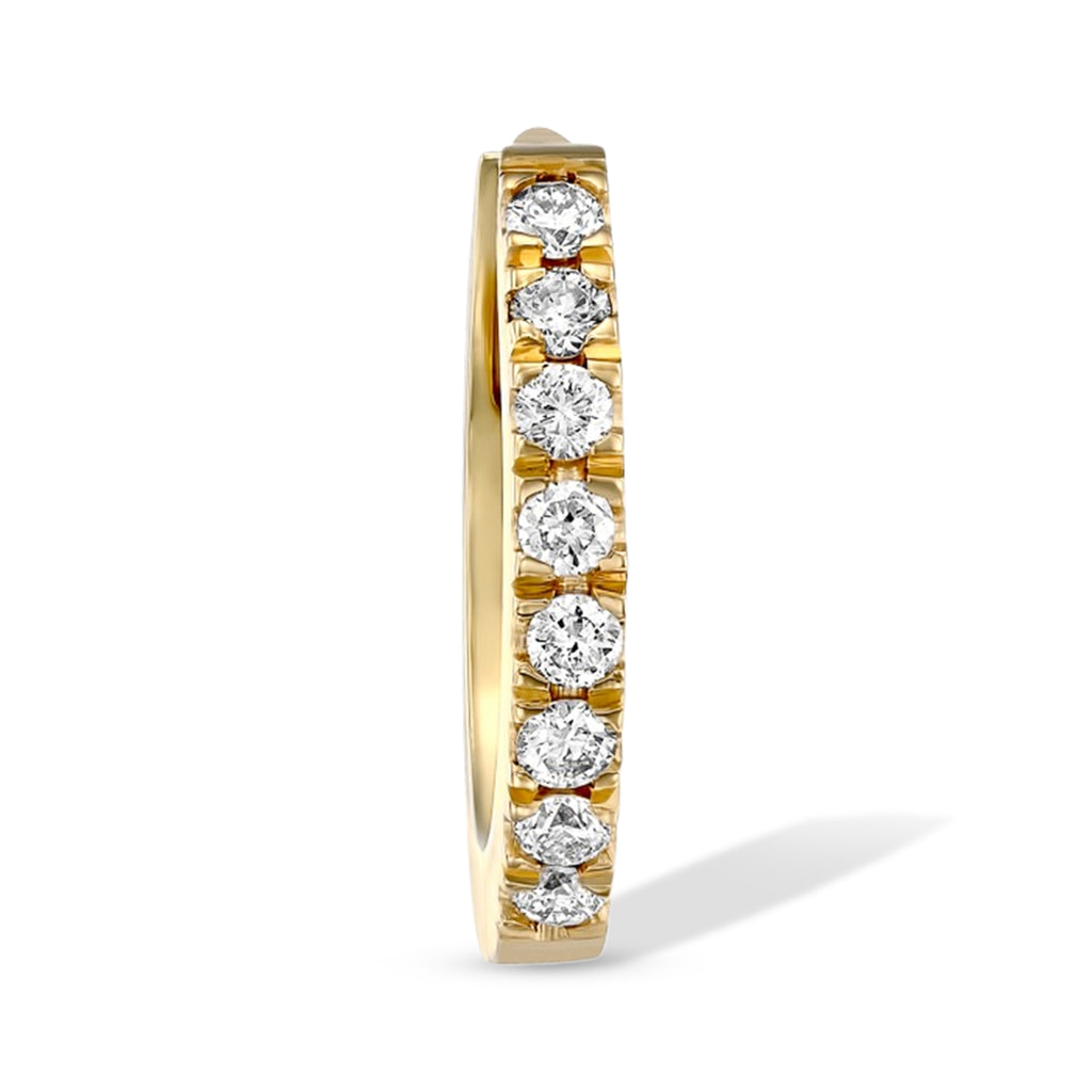 Diamond Huggie Earrings