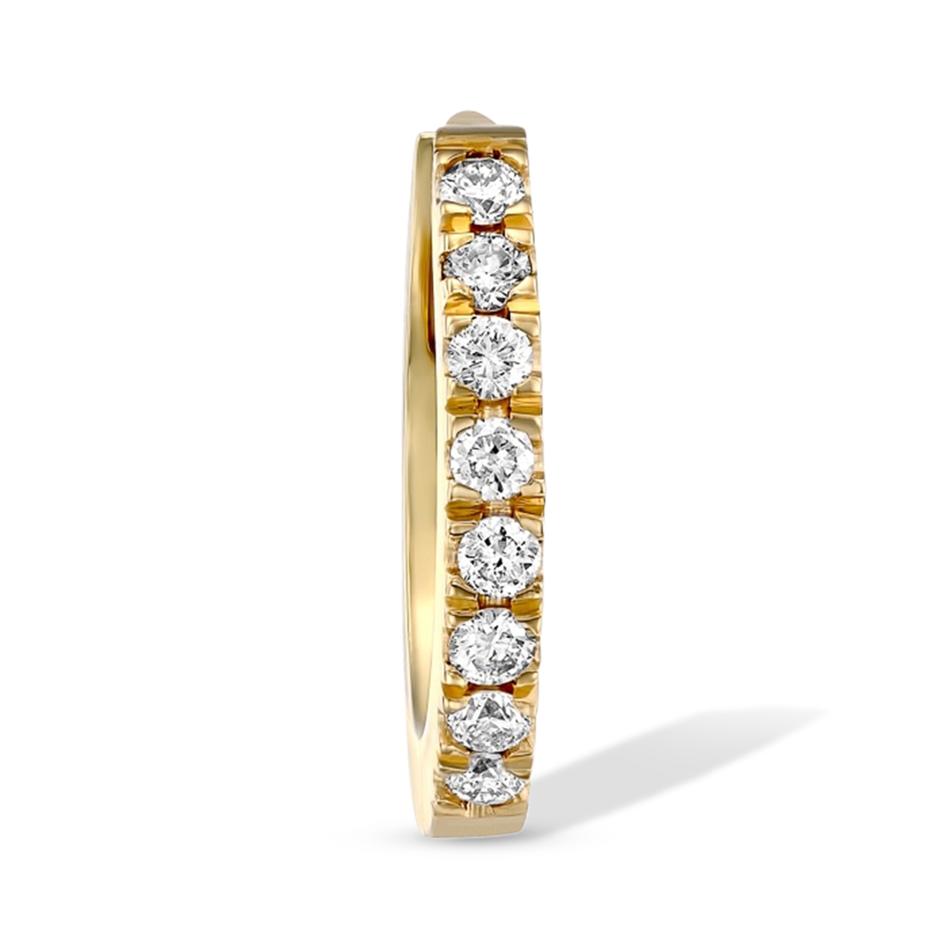 Diamond Huggie Earrings