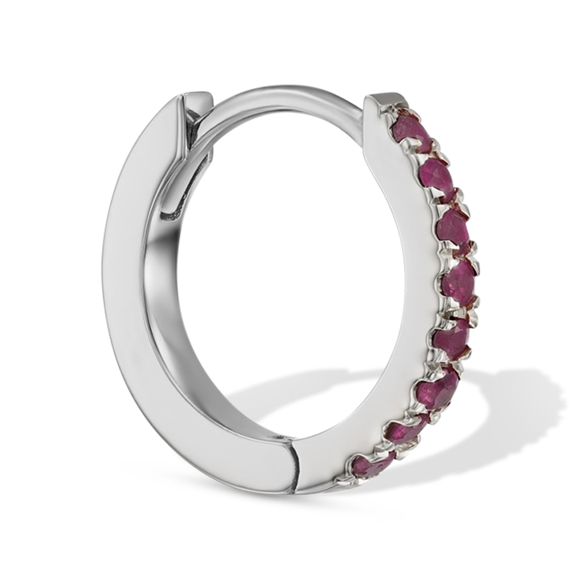 Ruby Huggie Earrings