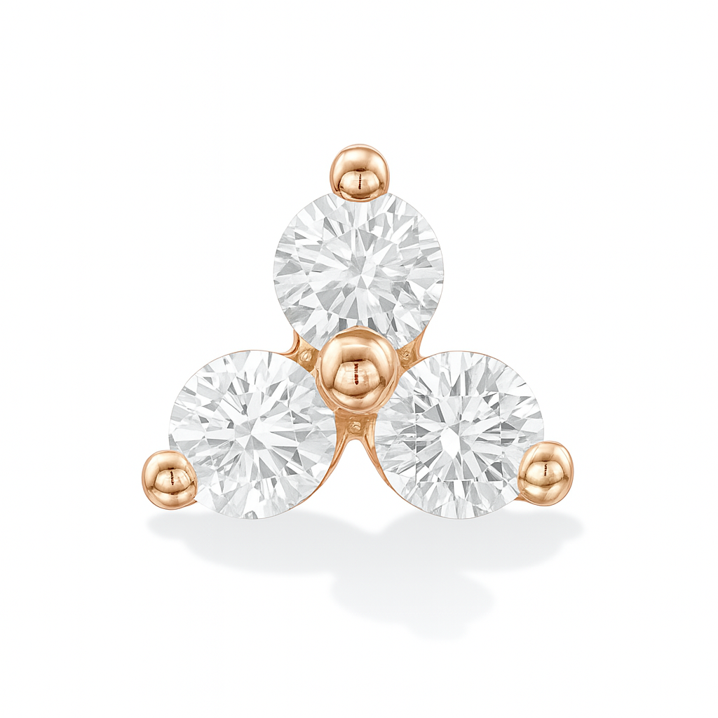 Diamond Trio Earrings