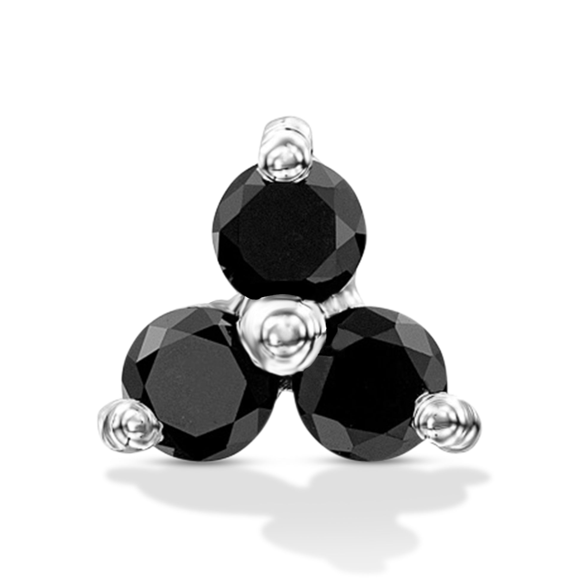 Black Diamond Trio Earrings