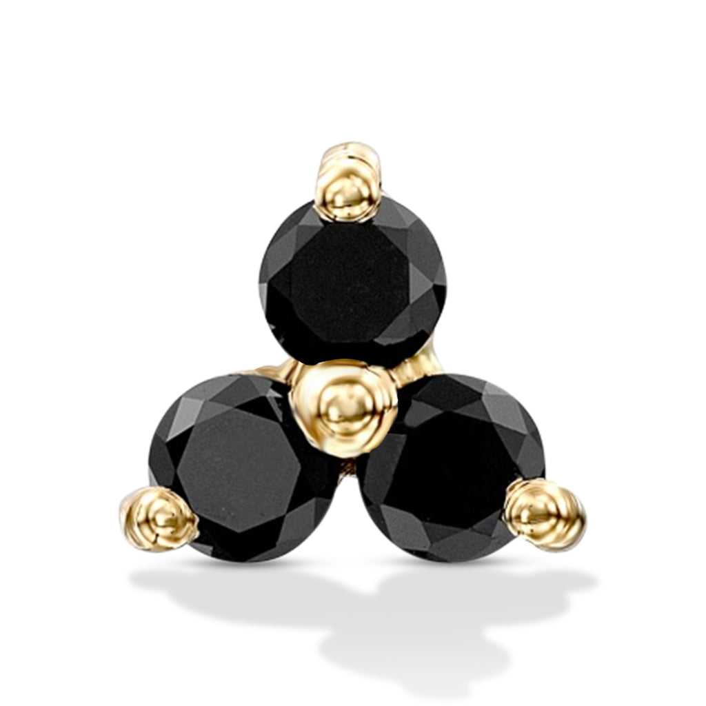 Black Diamond Trio Earrings