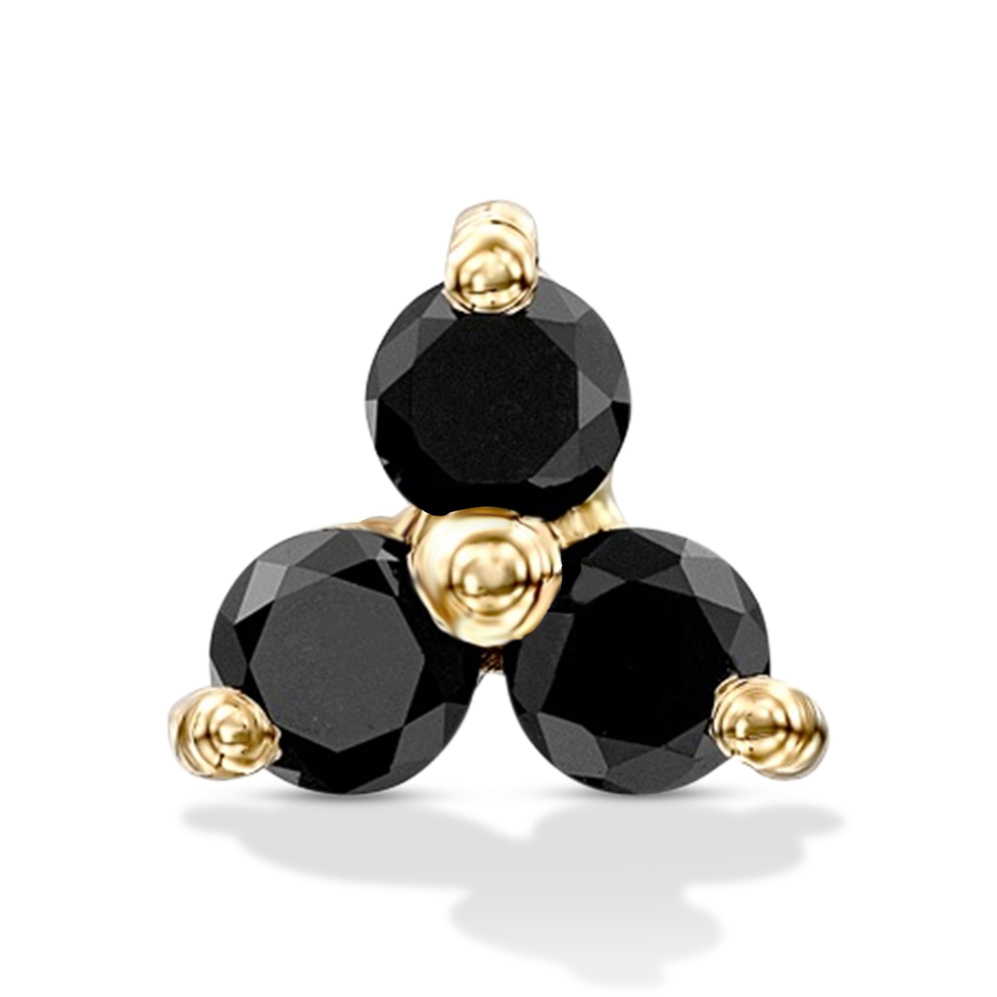 Black Diamond Trio Earrings
