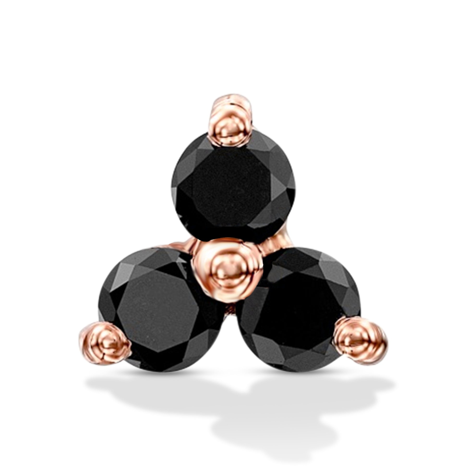 Black Diamond Trio Earrings