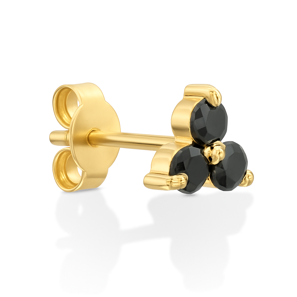 Black Diamond Trio Earrings