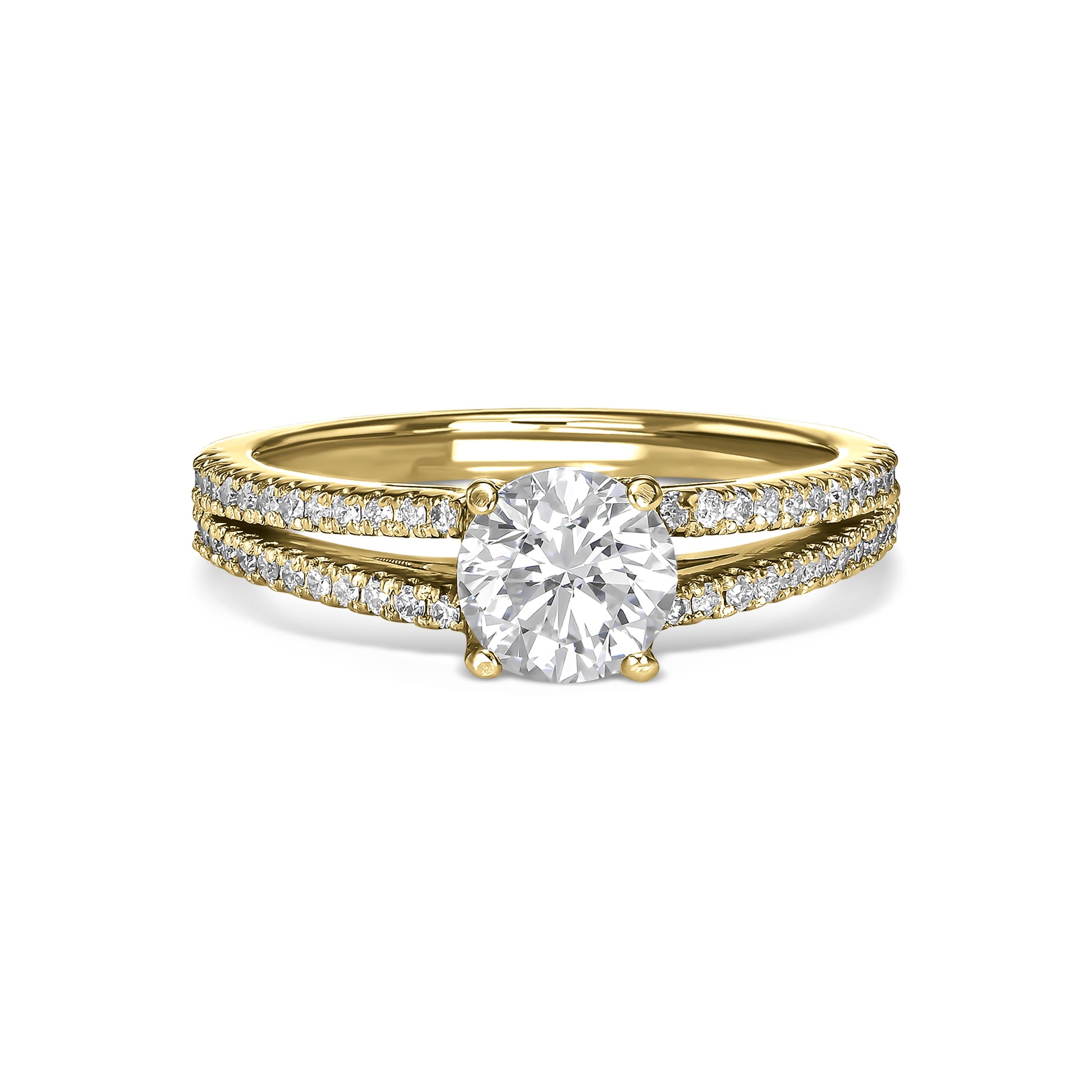 Split Shank Diamond Ring