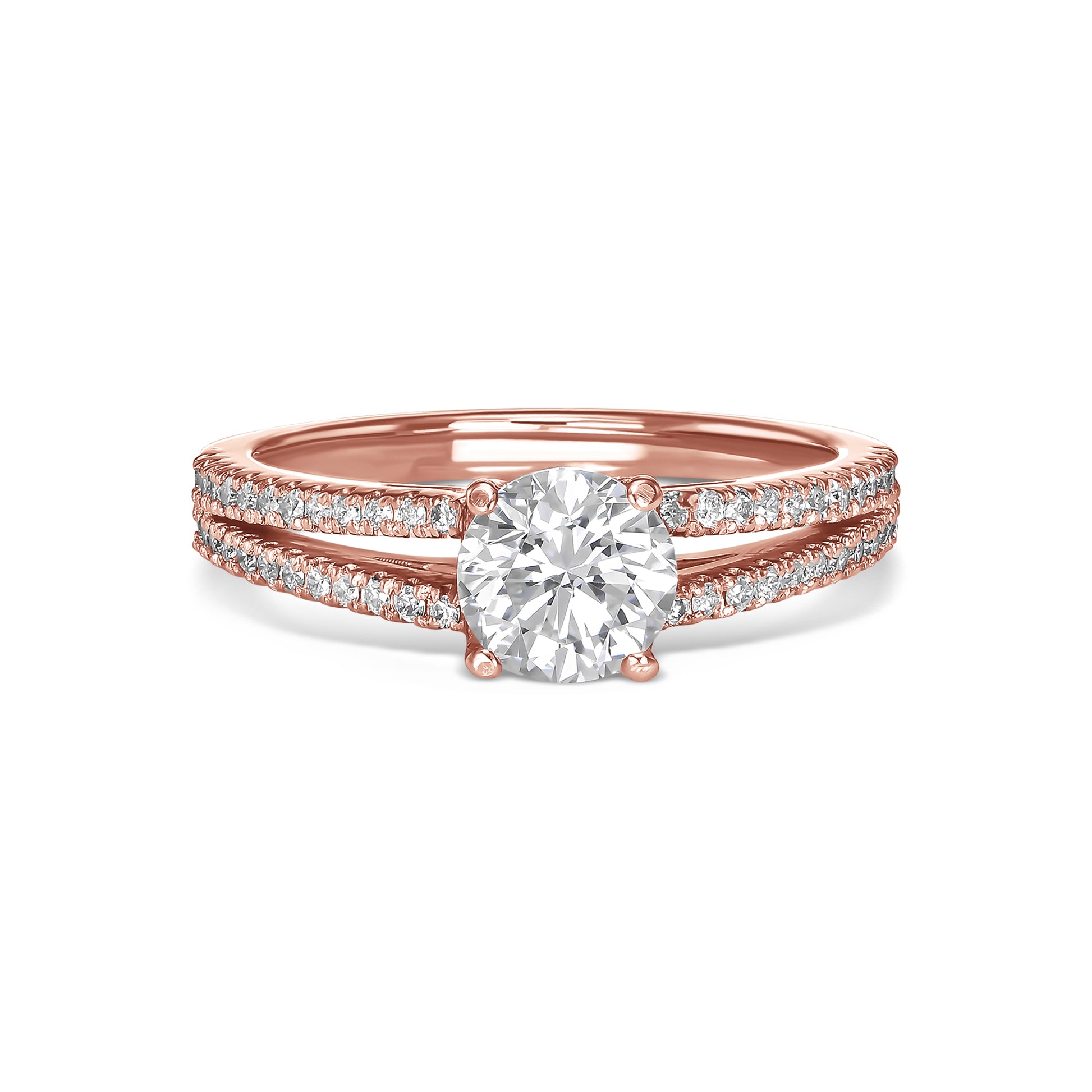 Split Shank Diamond Ring