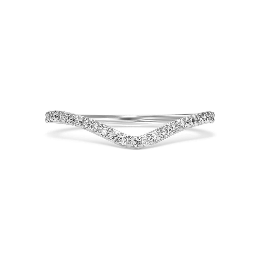 Curved Shank Diamond Eternity Ring