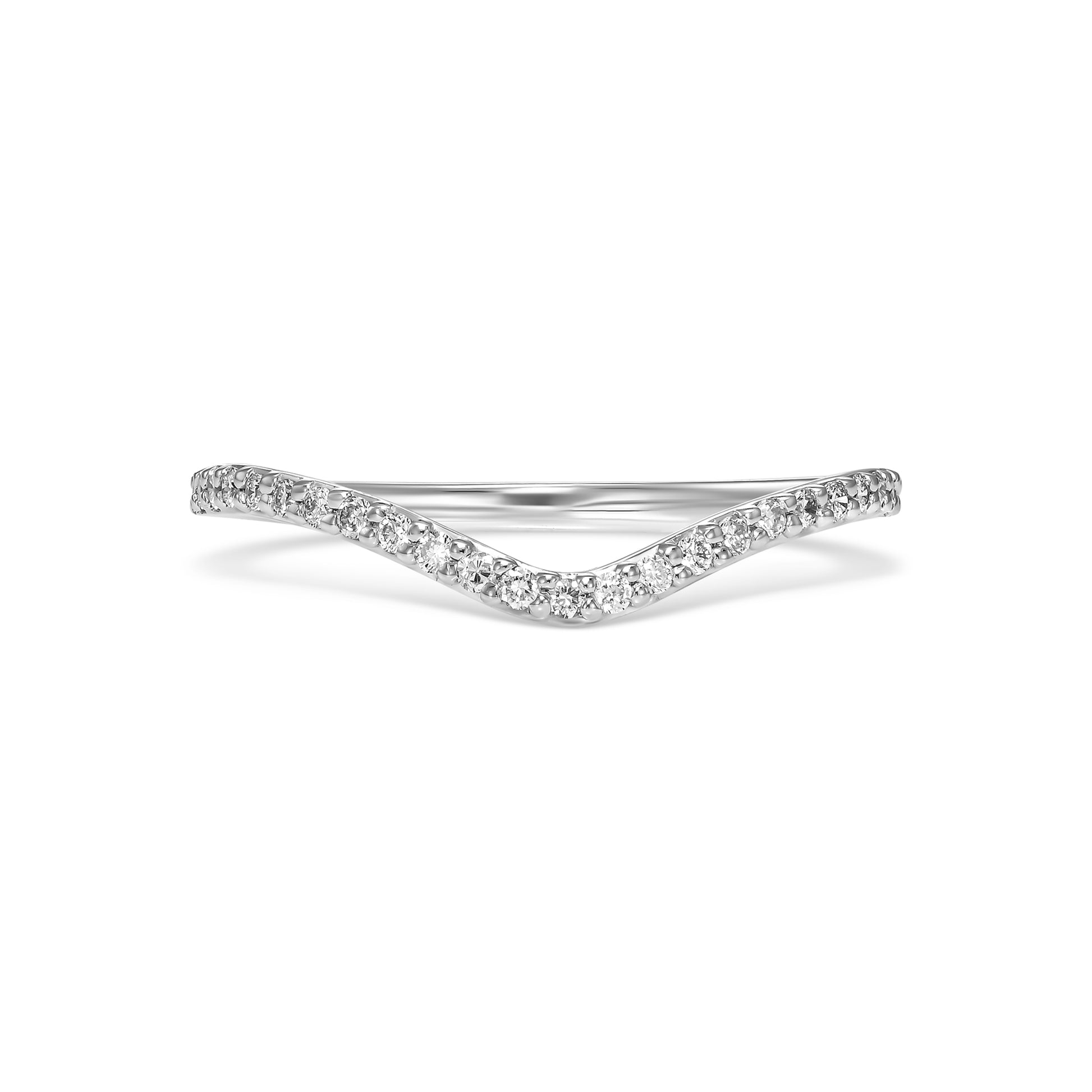 Curved Shank Diamond Eternity Ring