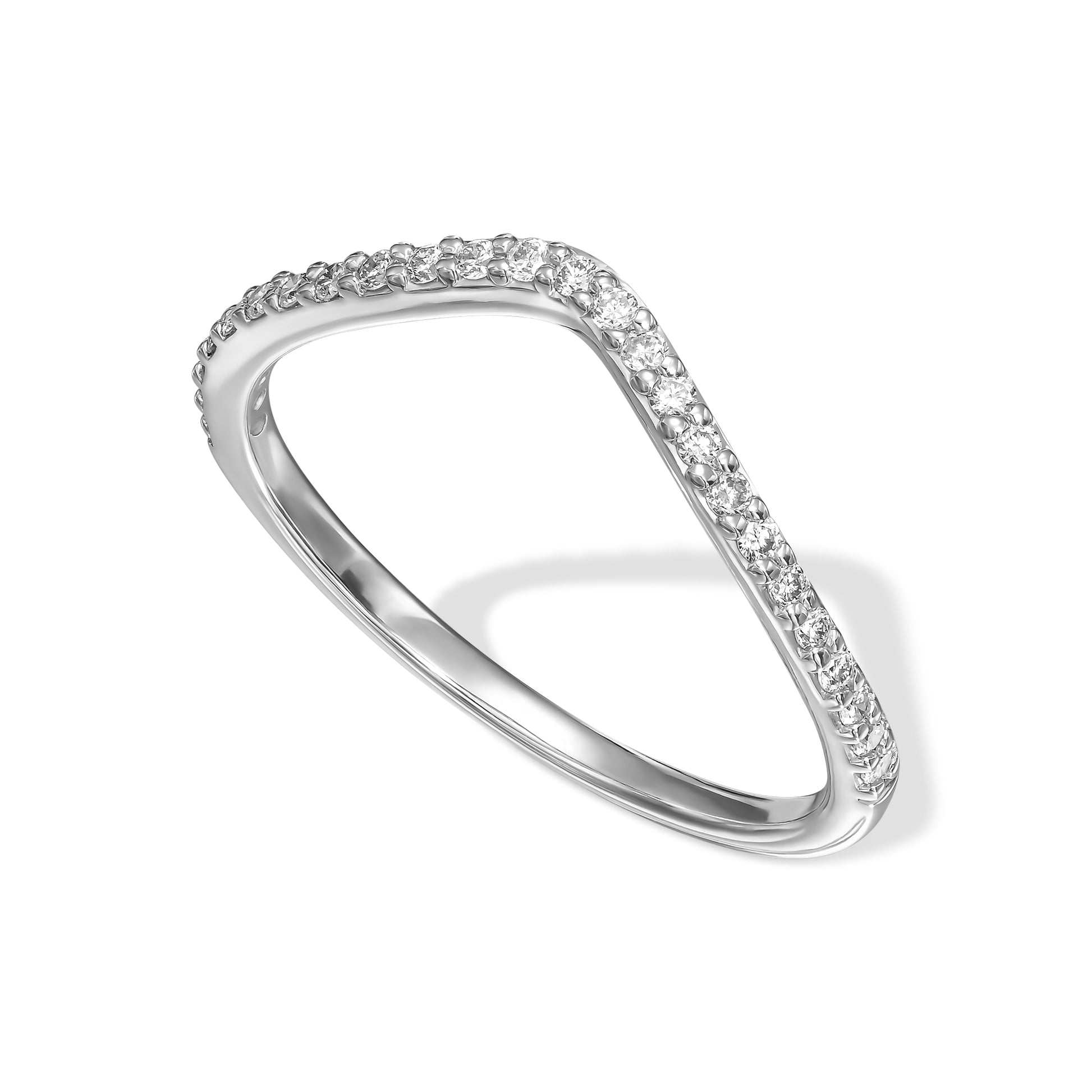 Curved Shank Diamond Eternity Ring