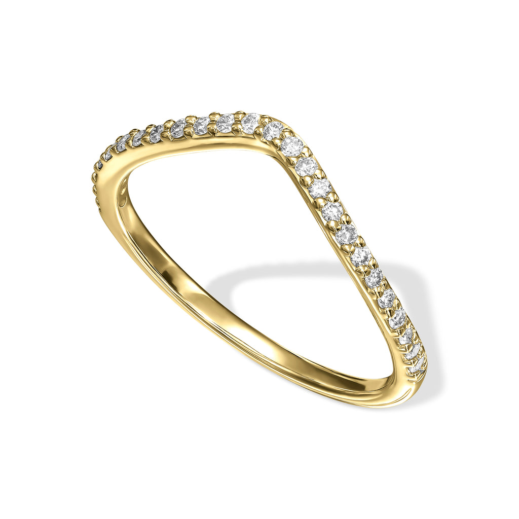 Curved Shank Diamond Eternity Ring