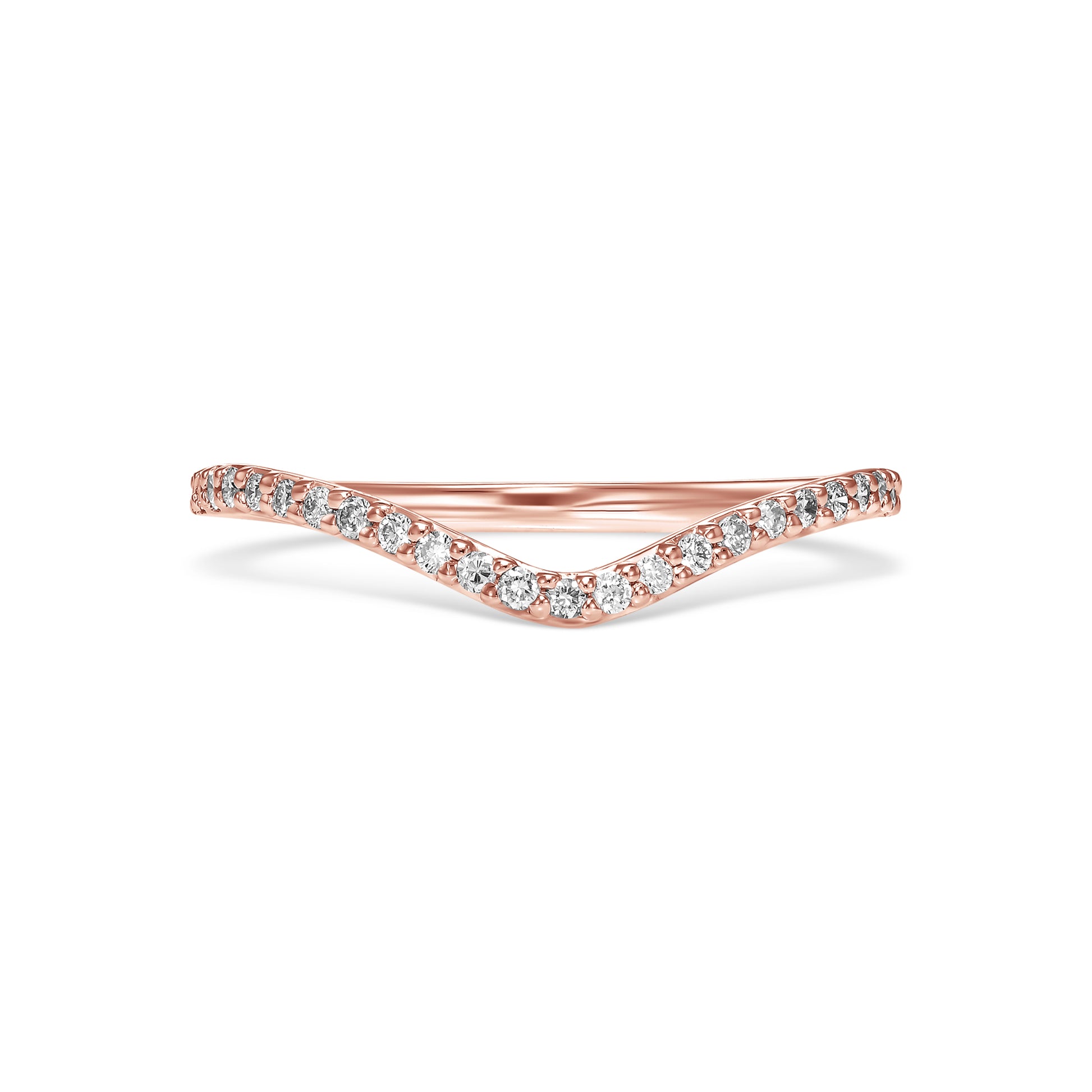 Curved Shank Diamond Eternity Ring