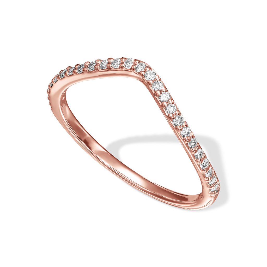 Curved Shank Diamond Eternity Ring