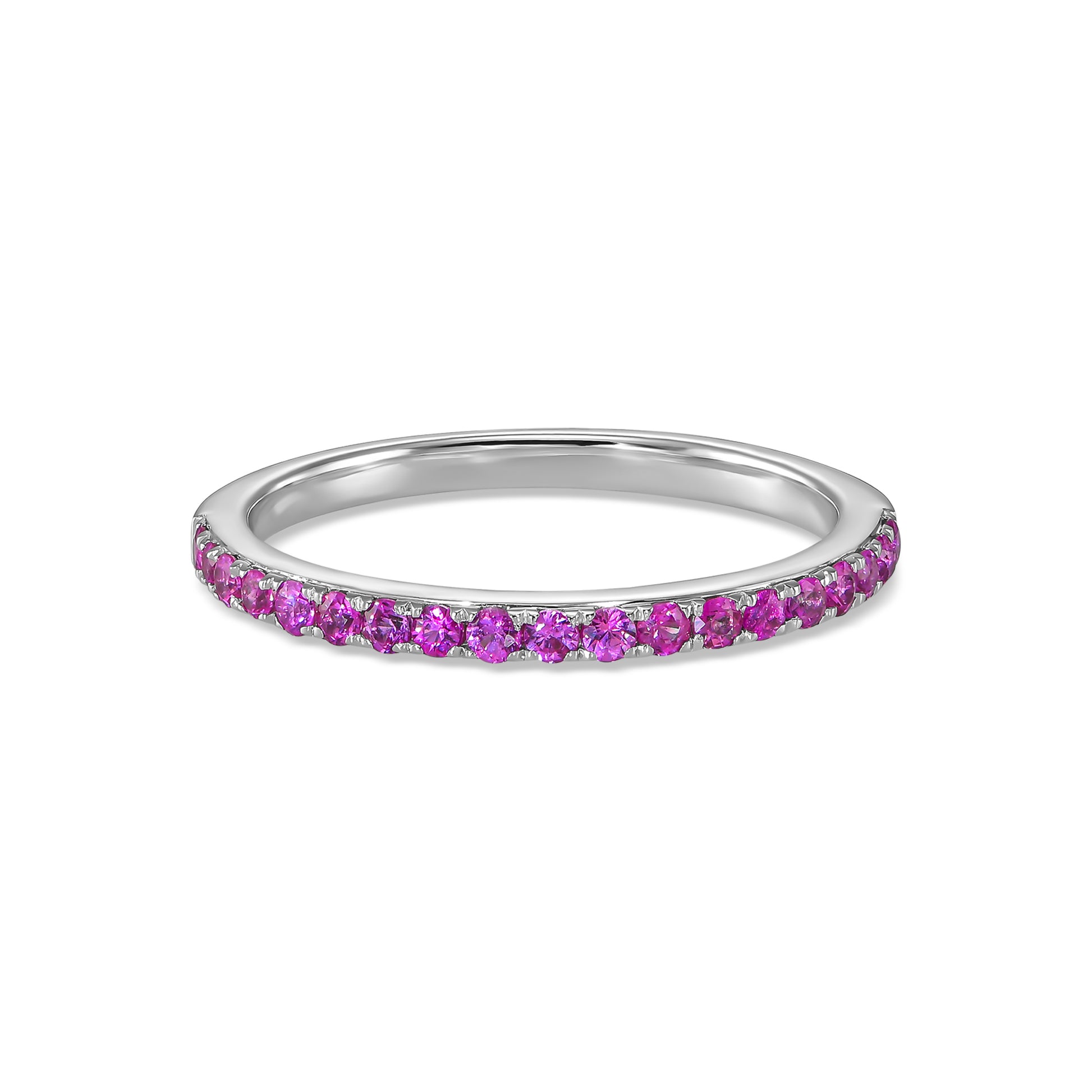 Pink Sapphire Eternity Ring