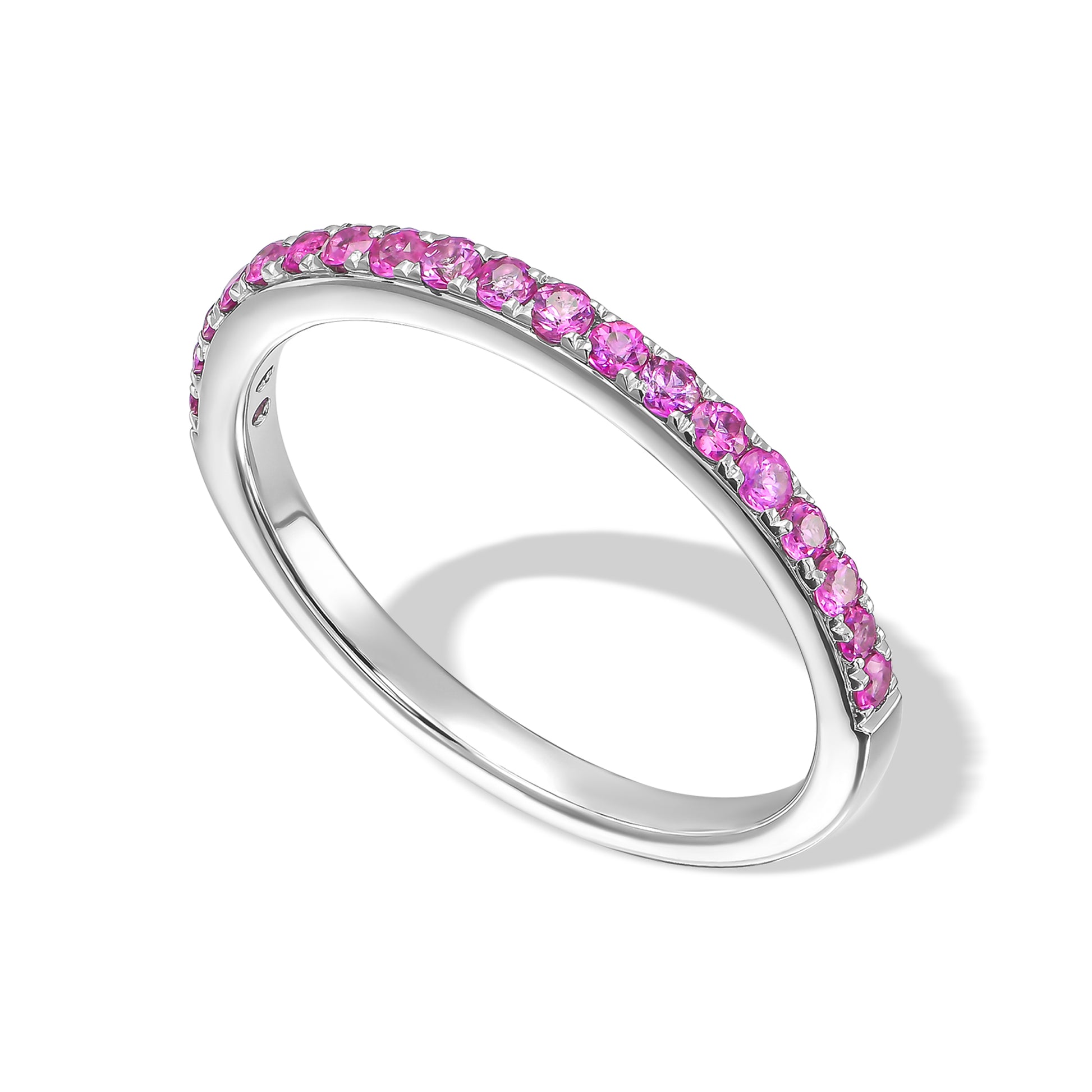 Pink Sapphire Eternity Ring