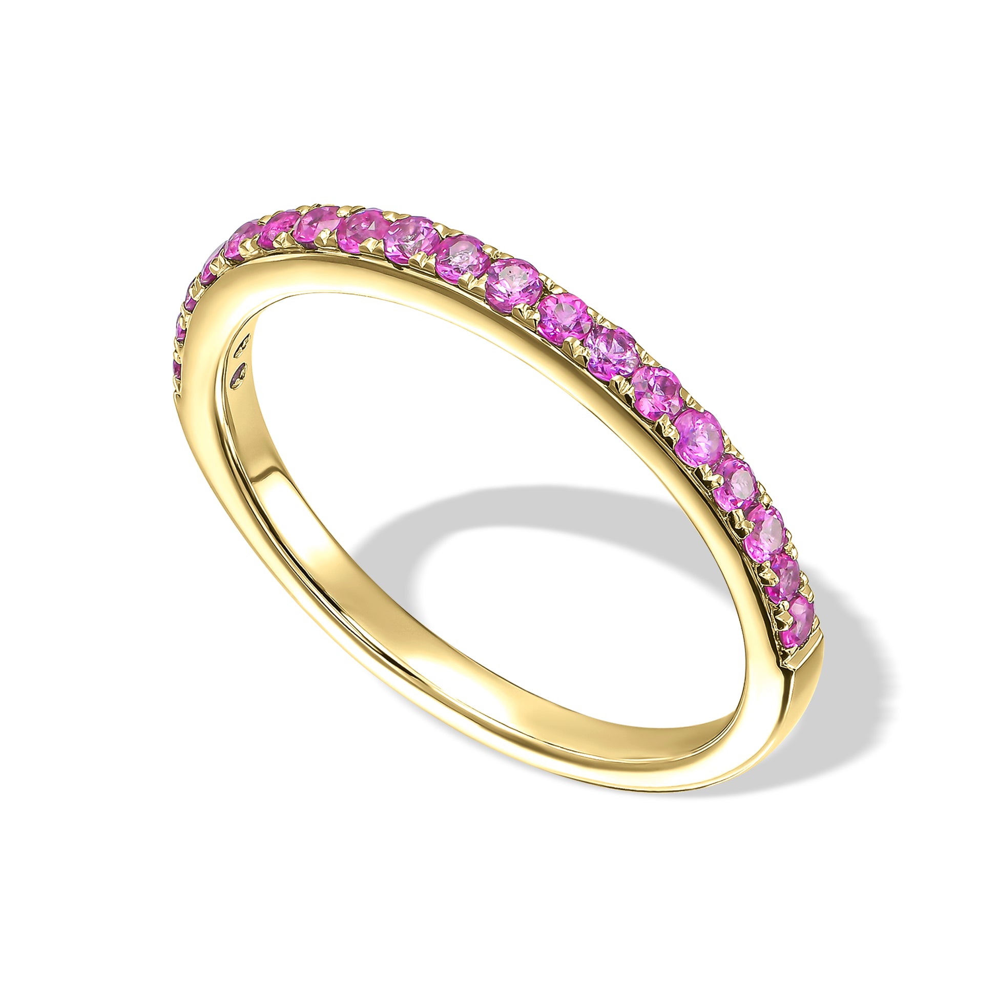Pink Sapphire Eternity Ring