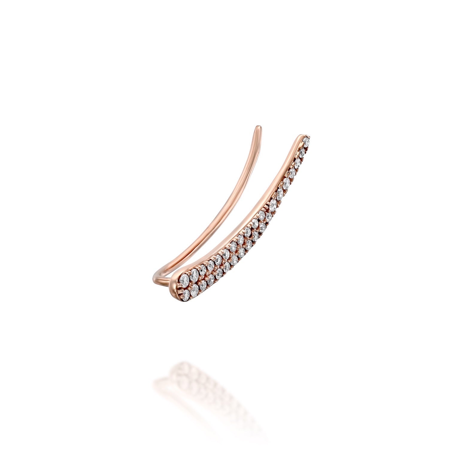 Diamond Ear Climber Earrings