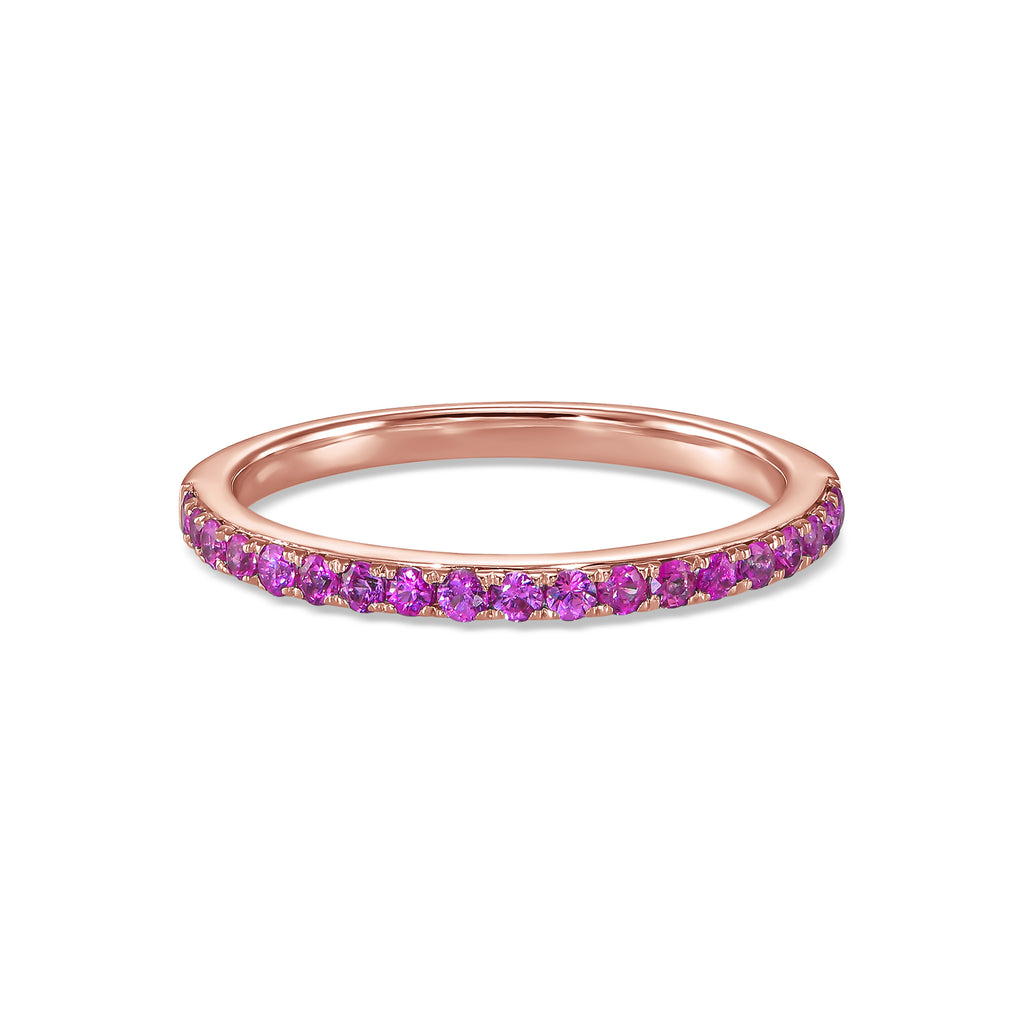 Pink Sapphire Eternity Ring