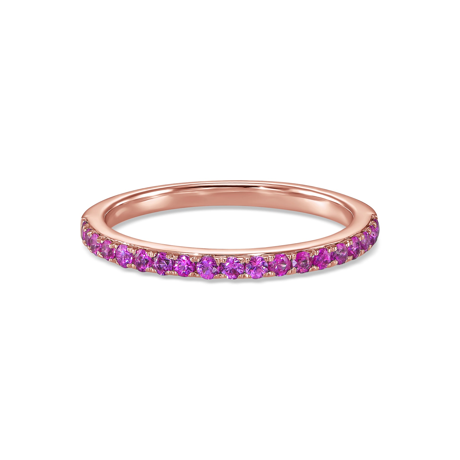 Pink Sapphire Eternity Ring