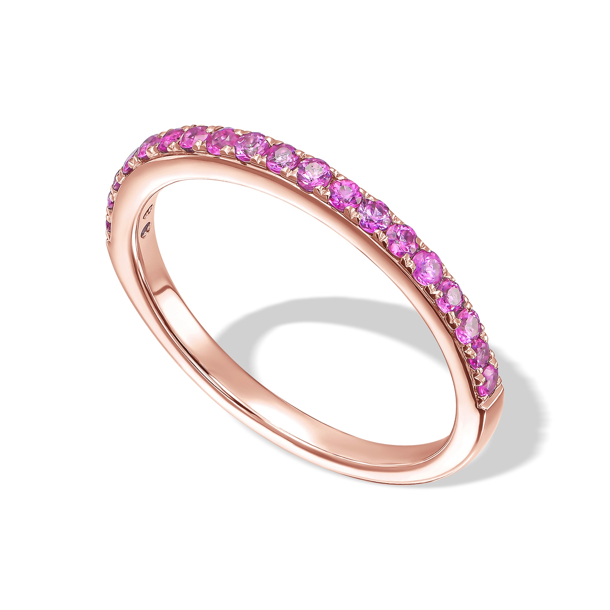 Pink Sapphire Eternity Ring