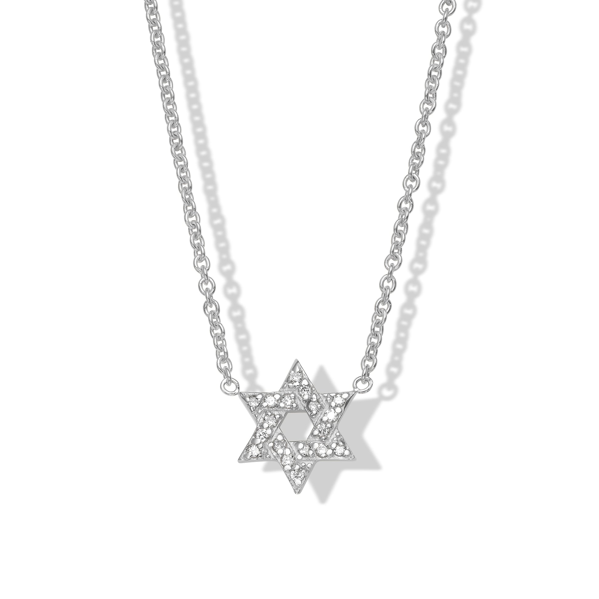 Star of David Diamond Necklace