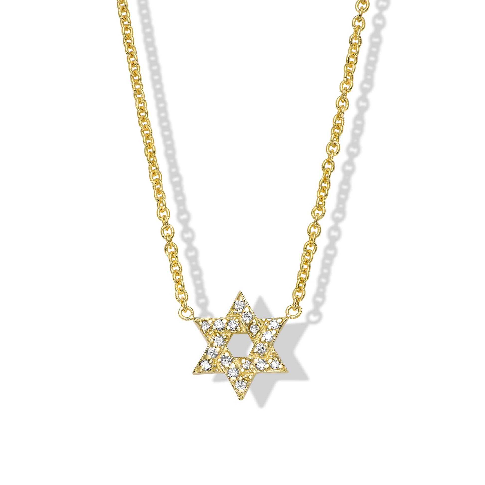 Star of David Diamond Necklace