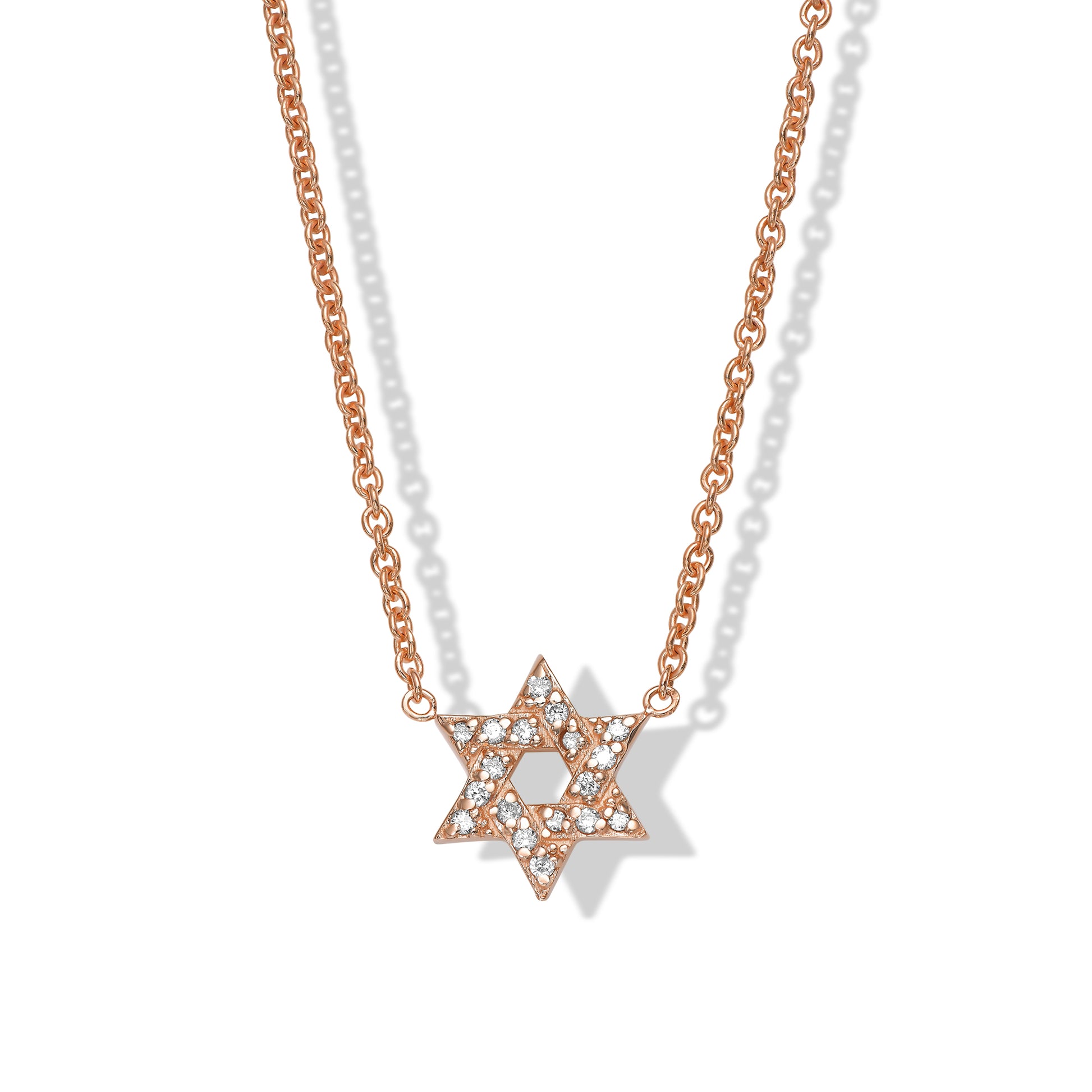 Star of David Diamond Necklace