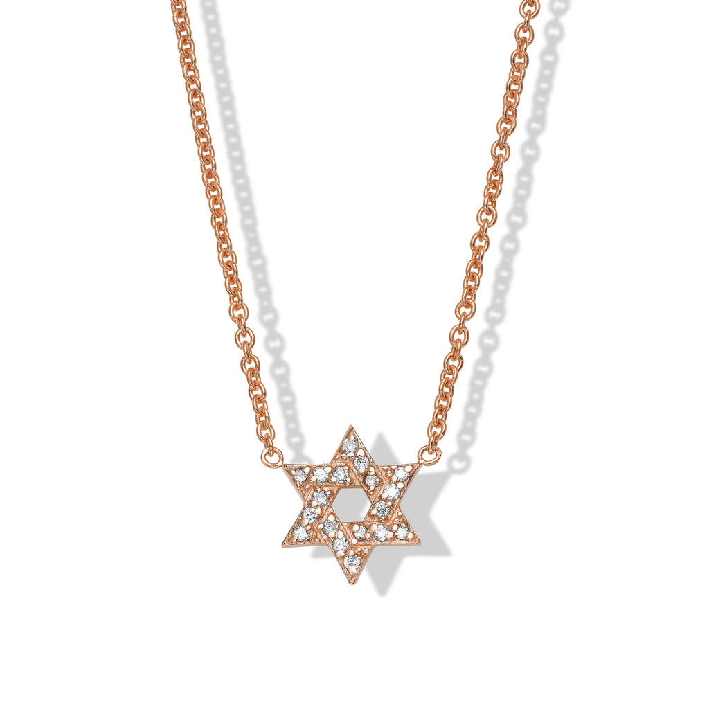 Star of David Diamond Necklace