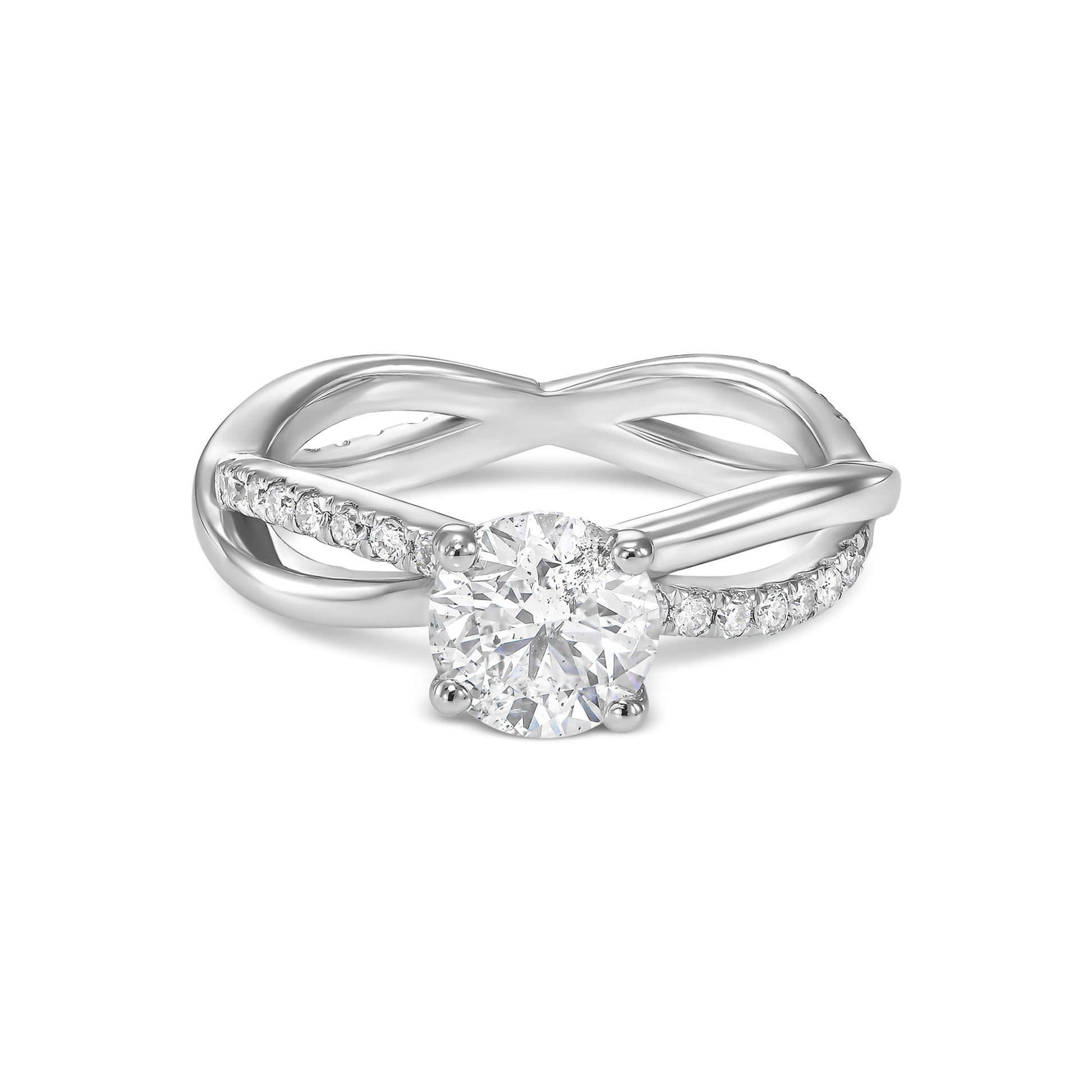 Infinity Shank Diamond Ring