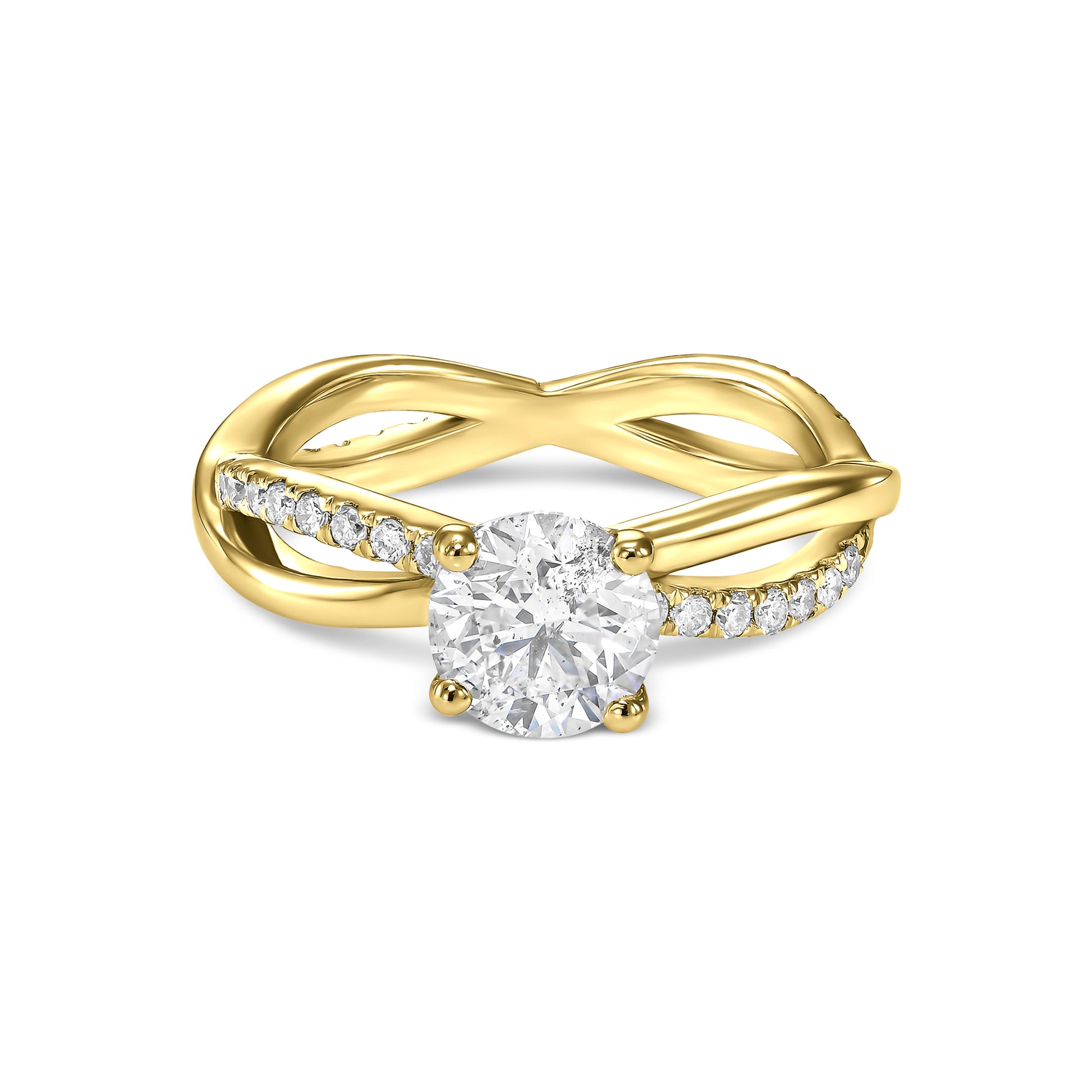 Infinity Shank Diamond Ring