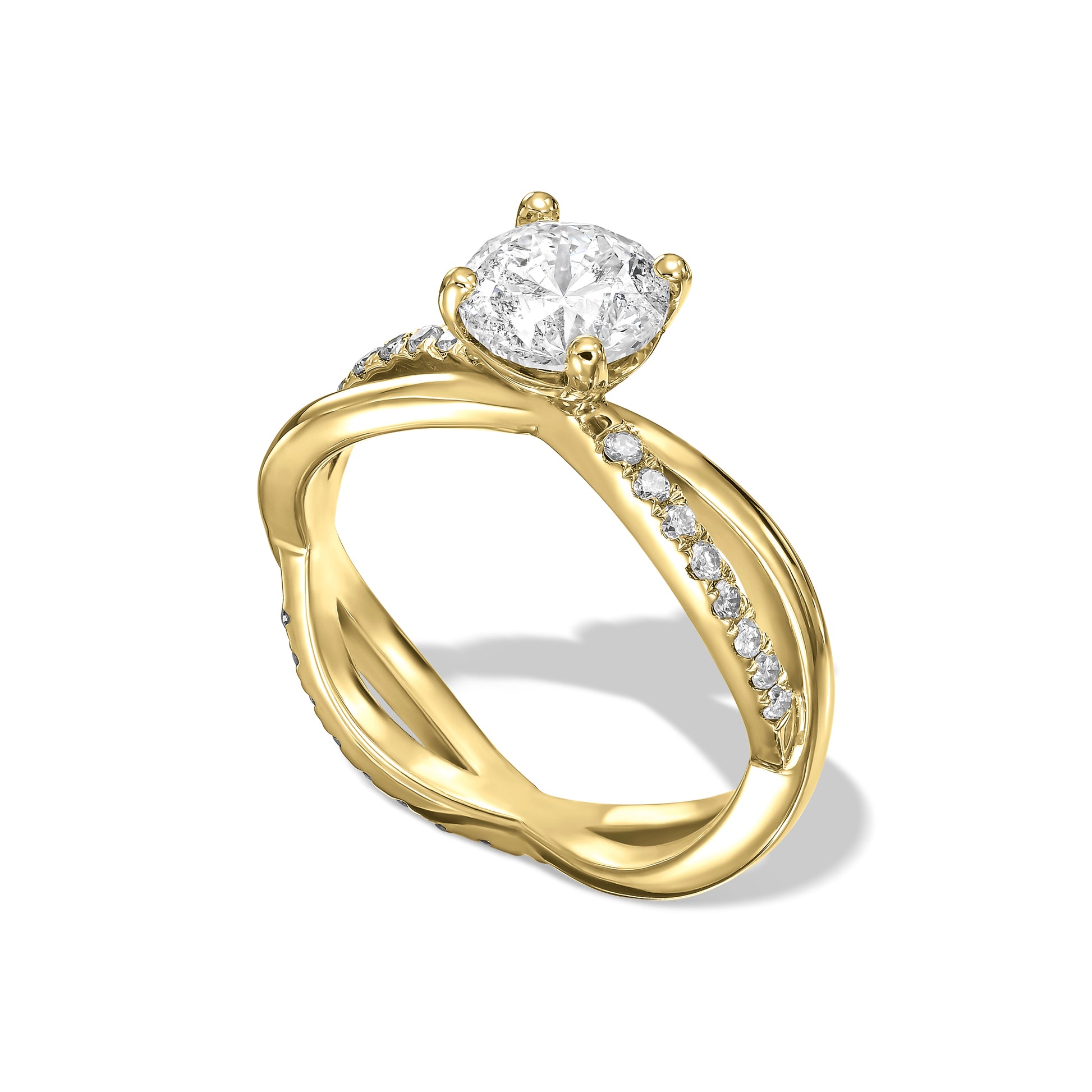 Infinity Shank Diamond Ring