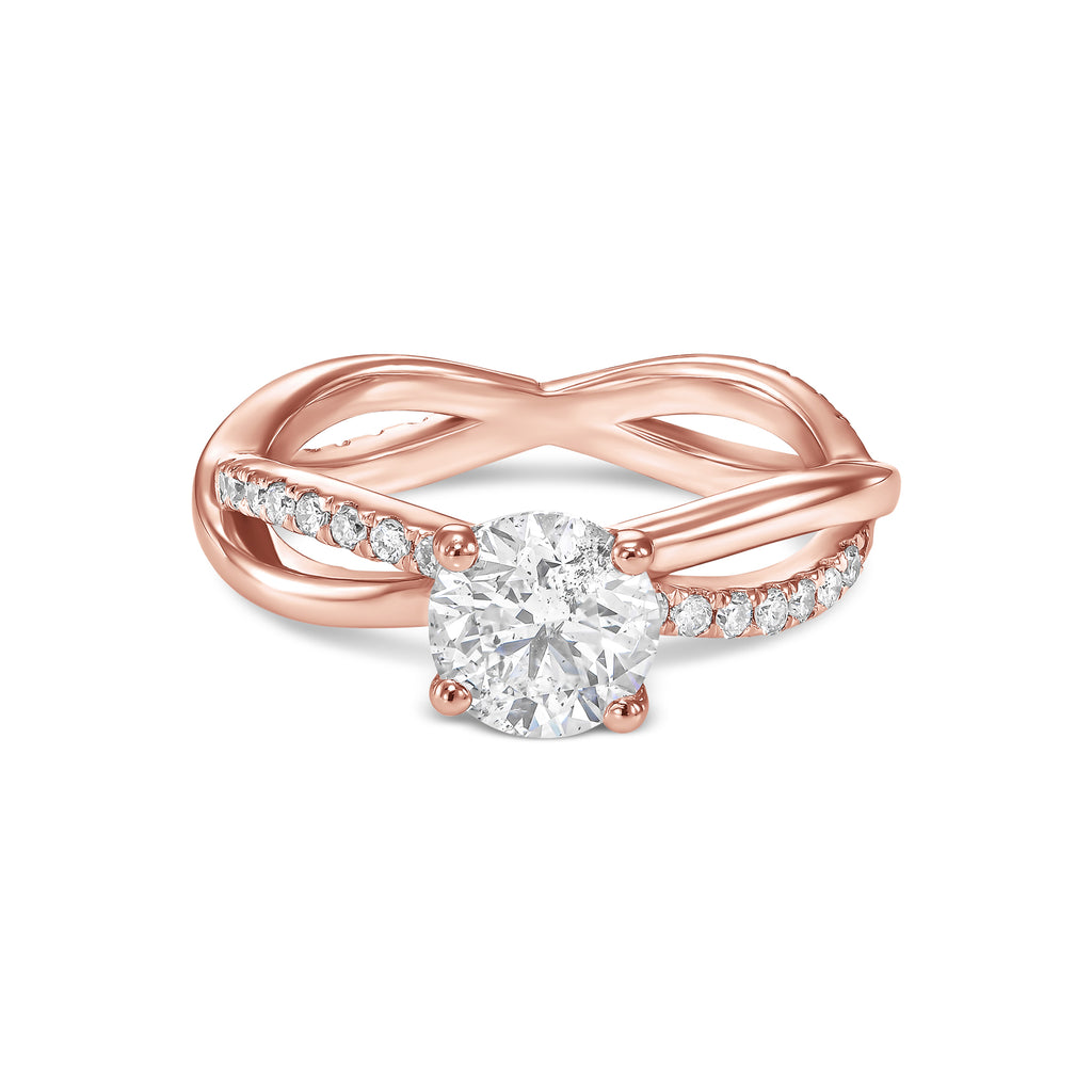 Infinity Shank Diamond Ring