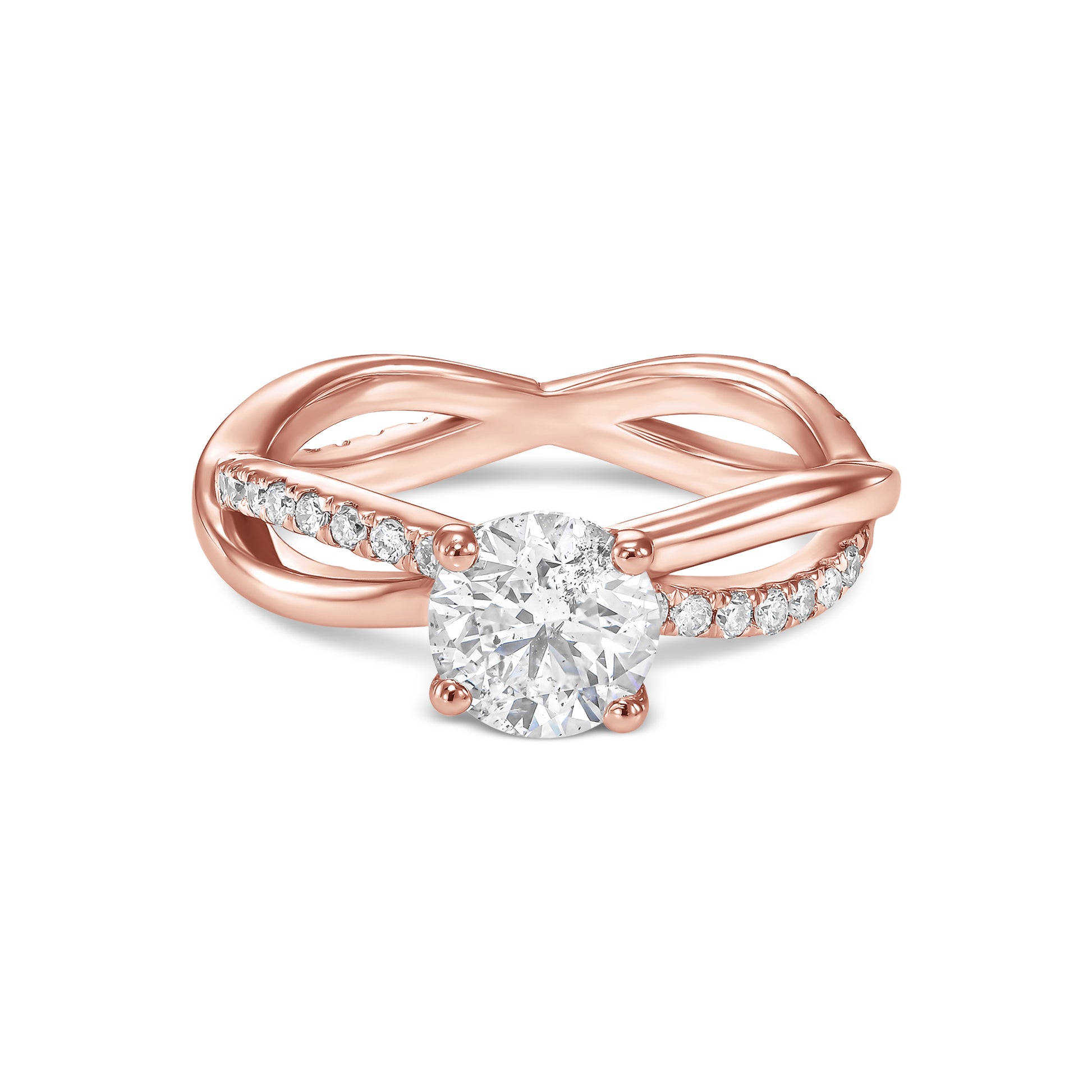 Infinity Shank Diamond Ring