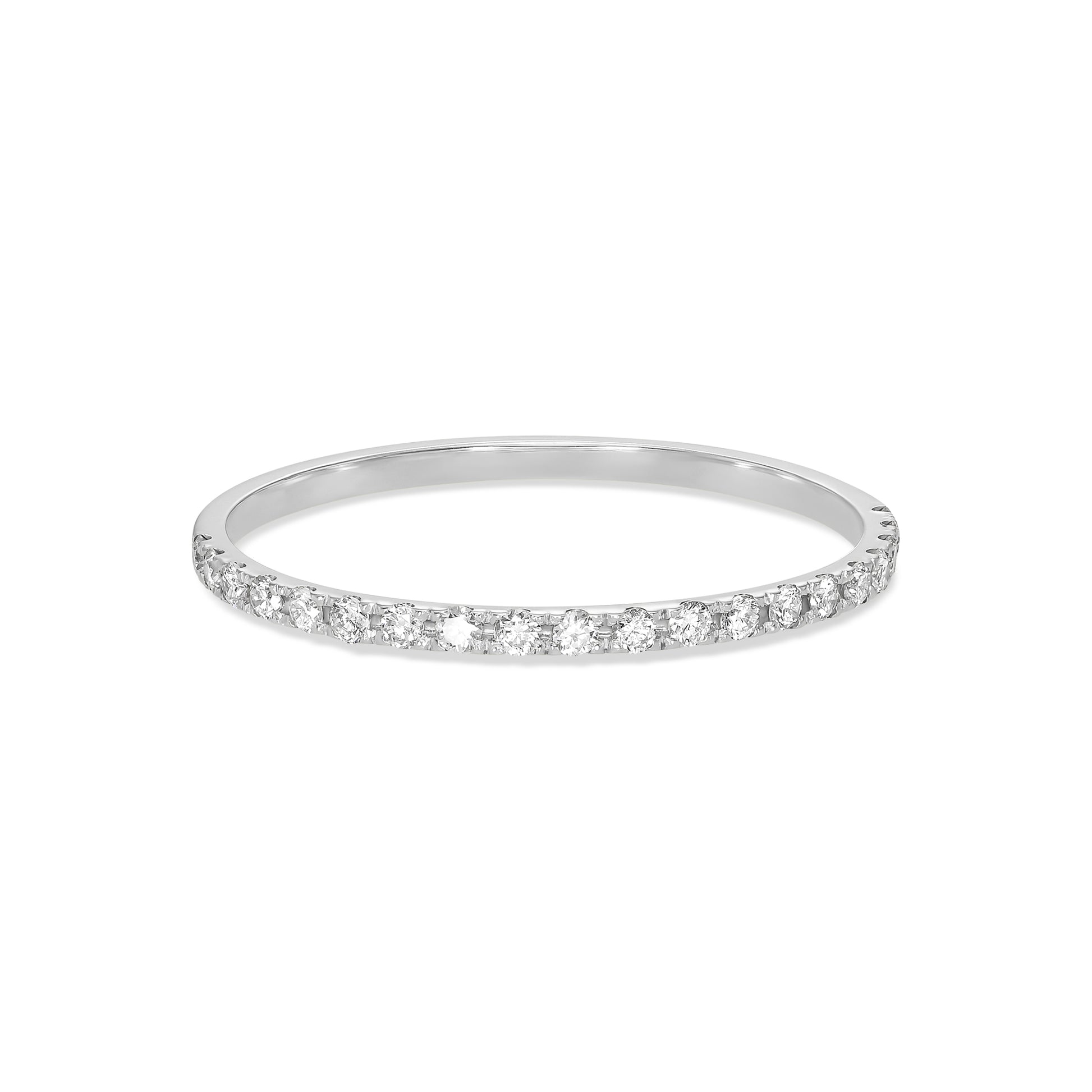 Half Set Diamond Eternity Ring