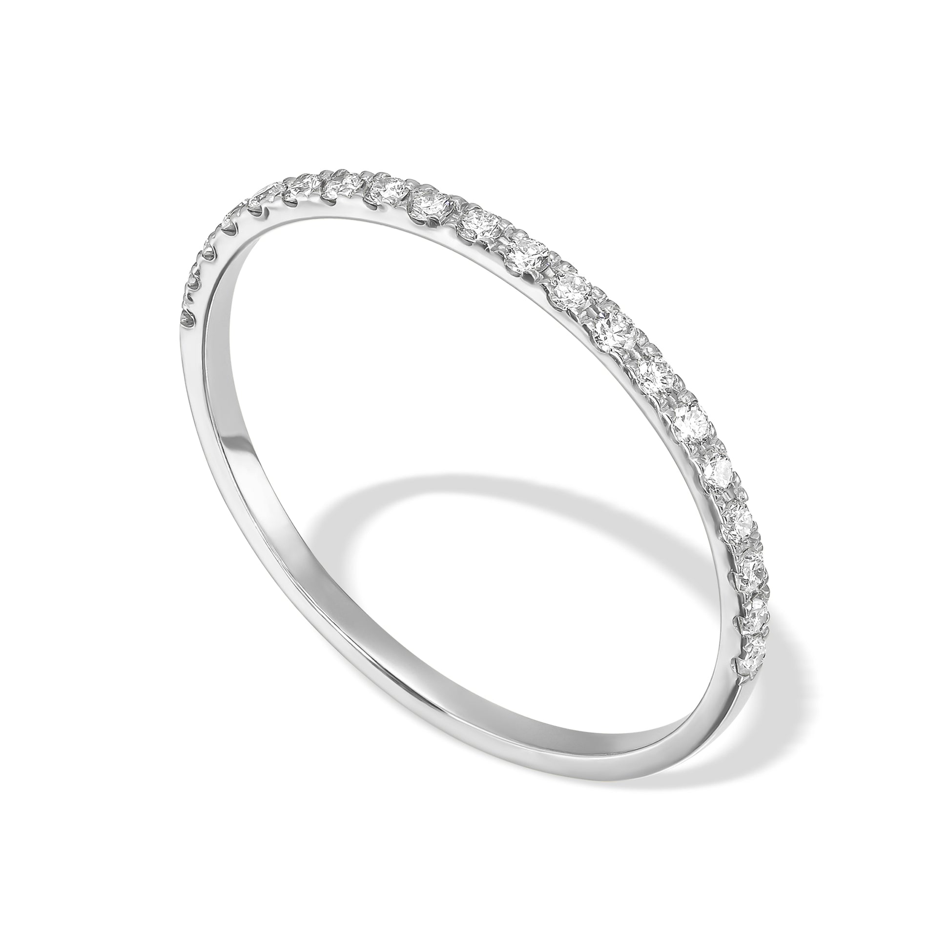 Half Set Diamond Eternity Ring