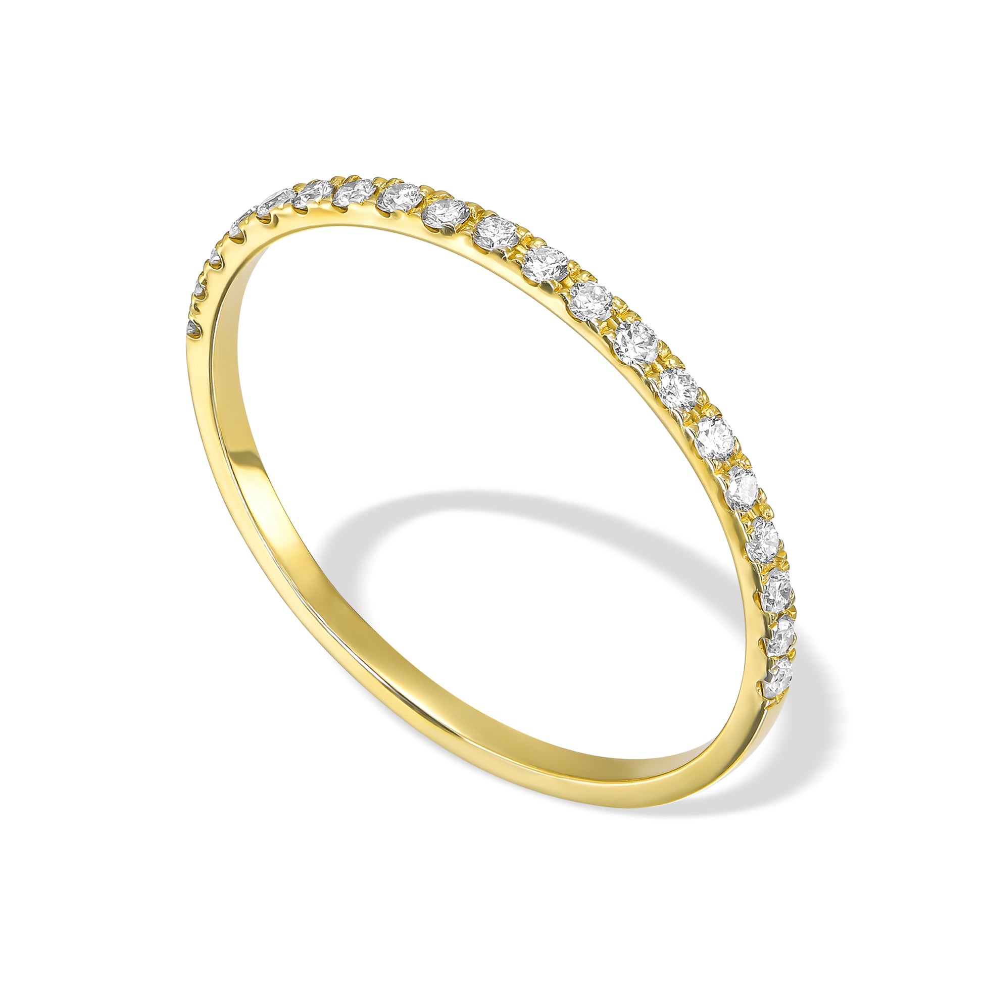 Half Set Diamond Eternity Ring