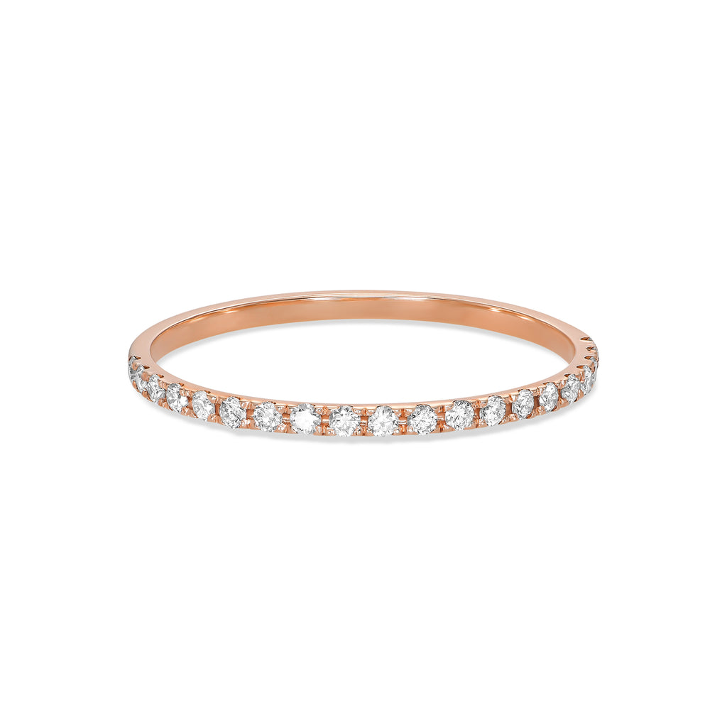 Half Set Diamond Eternity Ring