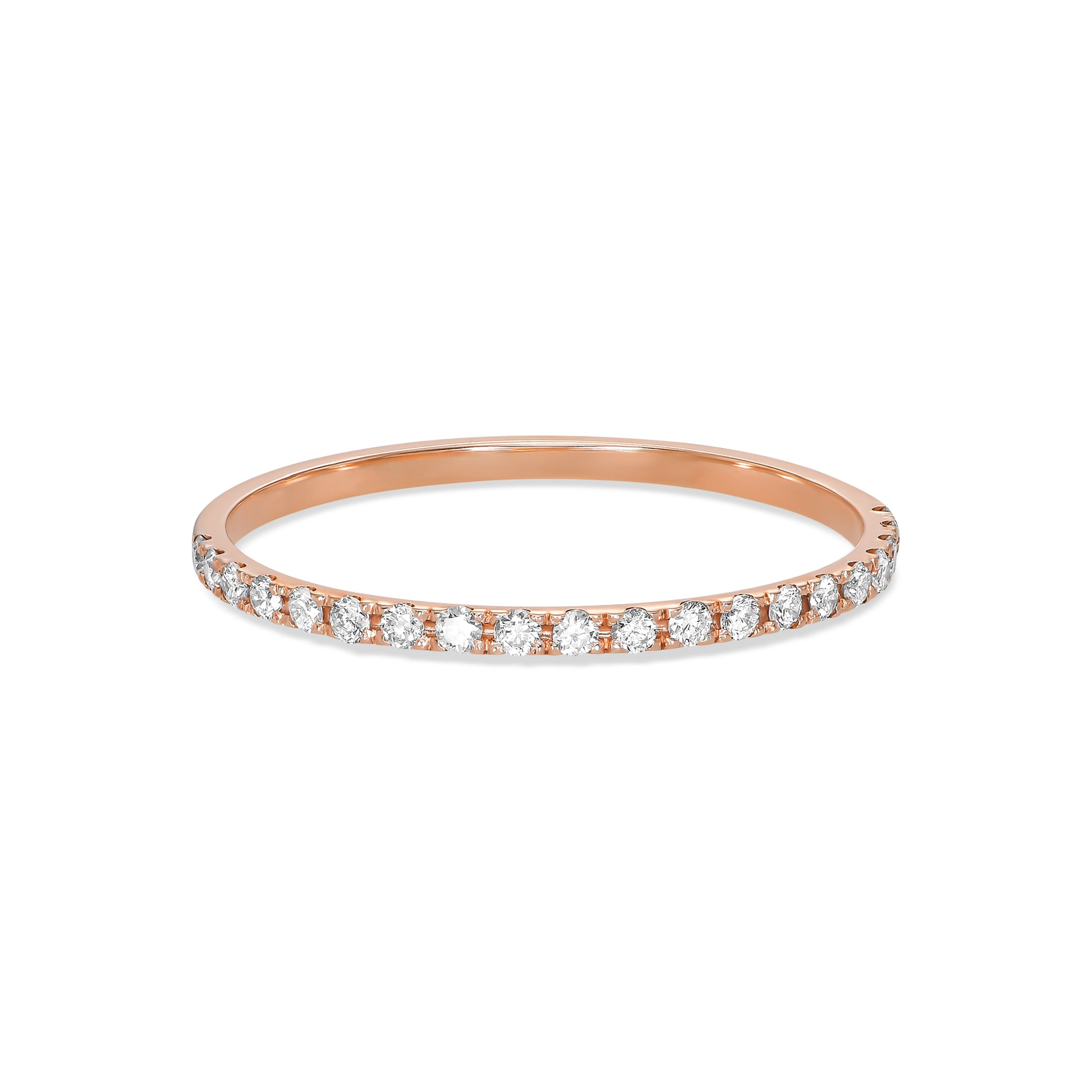 Half Set Diamond Eternity Ring