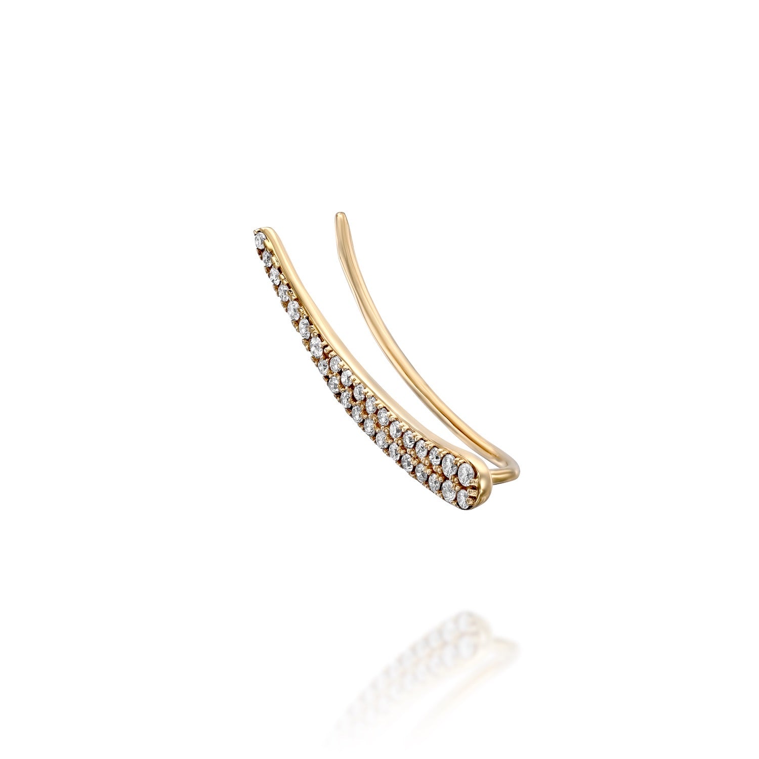 Diamond Ear Climber Earrings