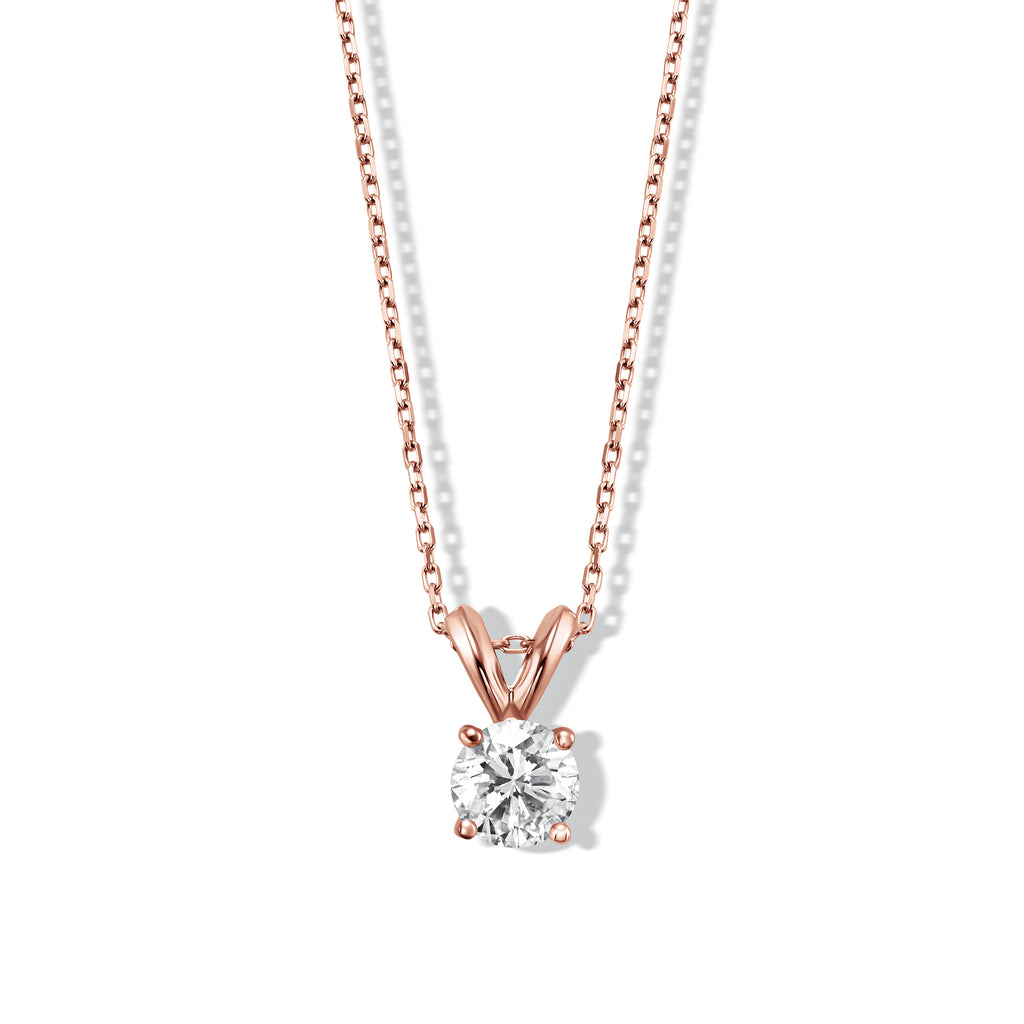 Sliding Solitaire Diamond Necklace