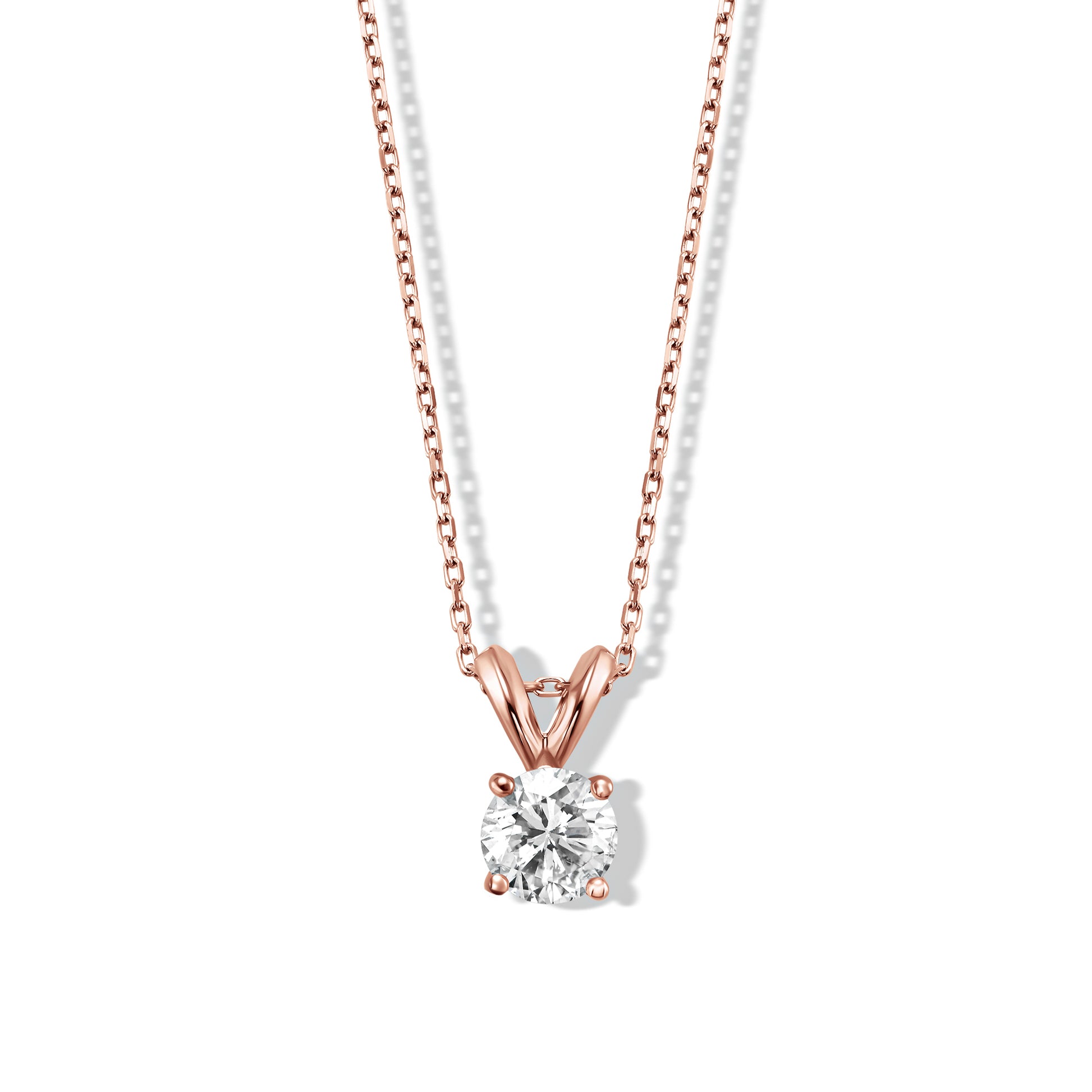 Sliding Solitaire Diamond Necklace