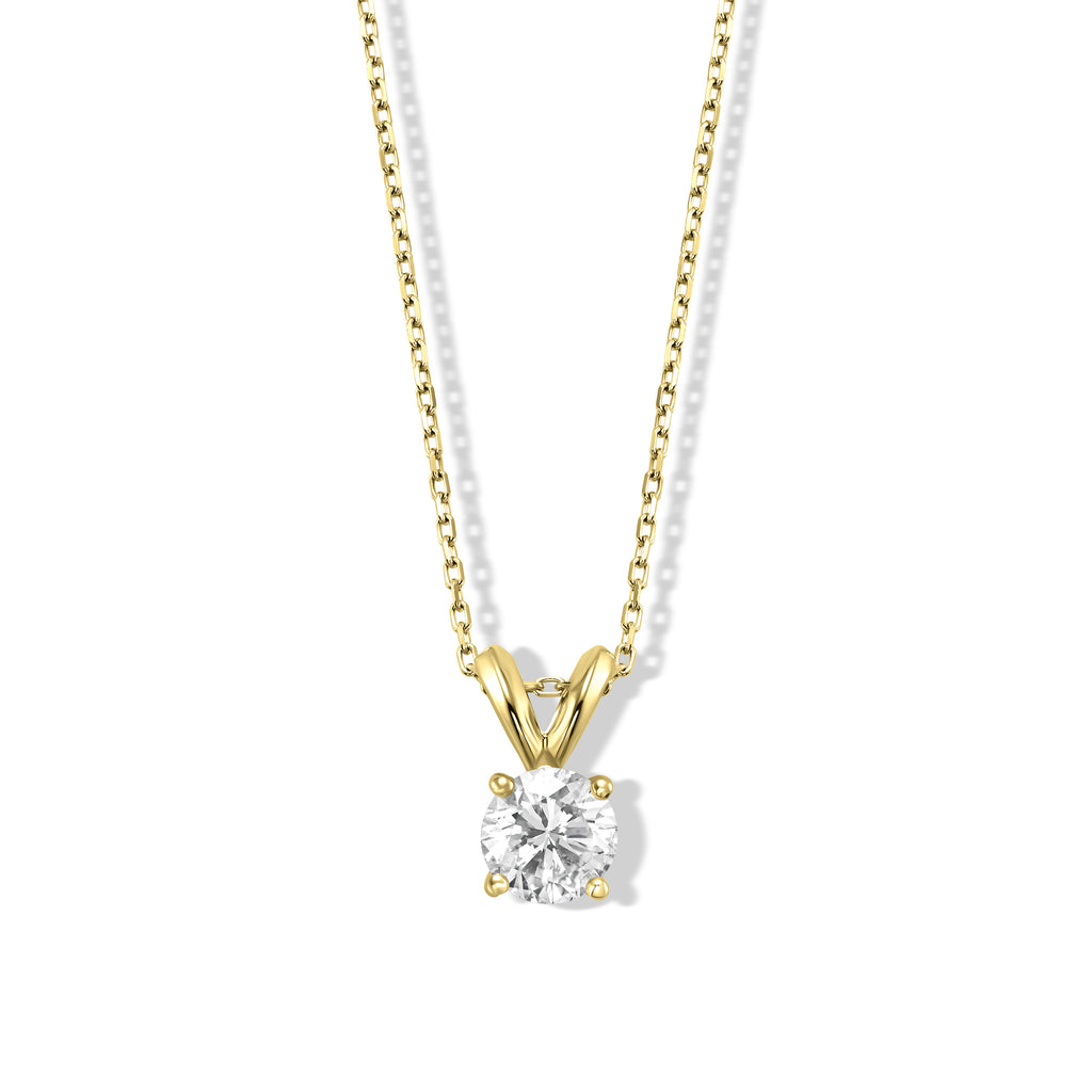 Sliding Solitaire Diamond Necklace