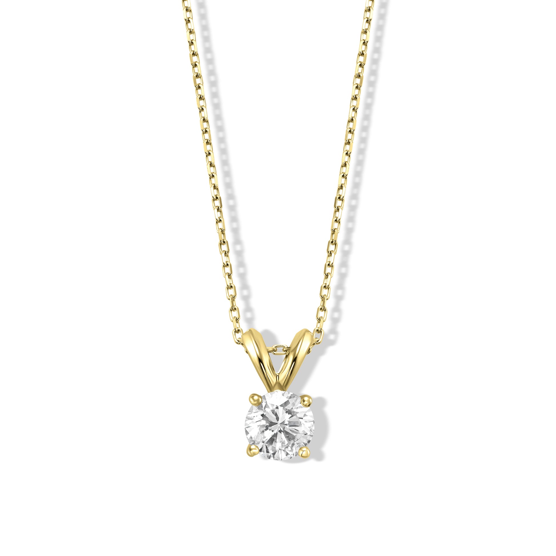 Sliding Solitaire Diamond Necklace